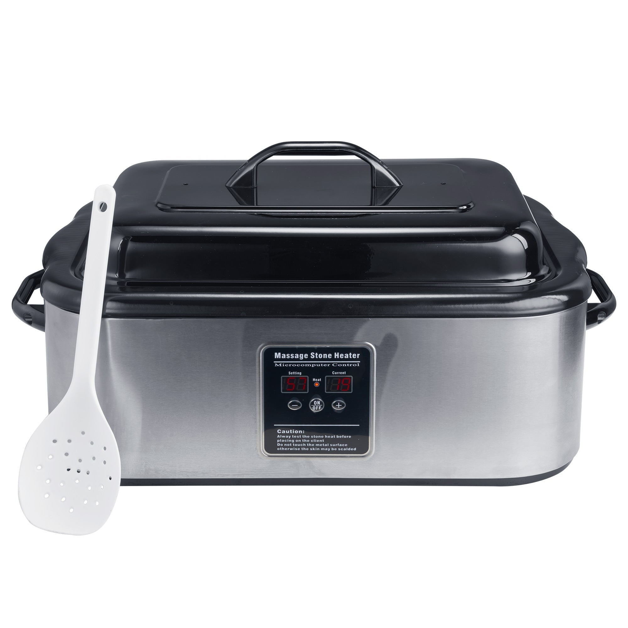 Master Massage 18 Quart LED Hot Stone Warmer with Digital Display– Stainless Steel Hot Stone Heater Portable- Massage Stone Heating Device-Massage Essentials for Massage Therapists