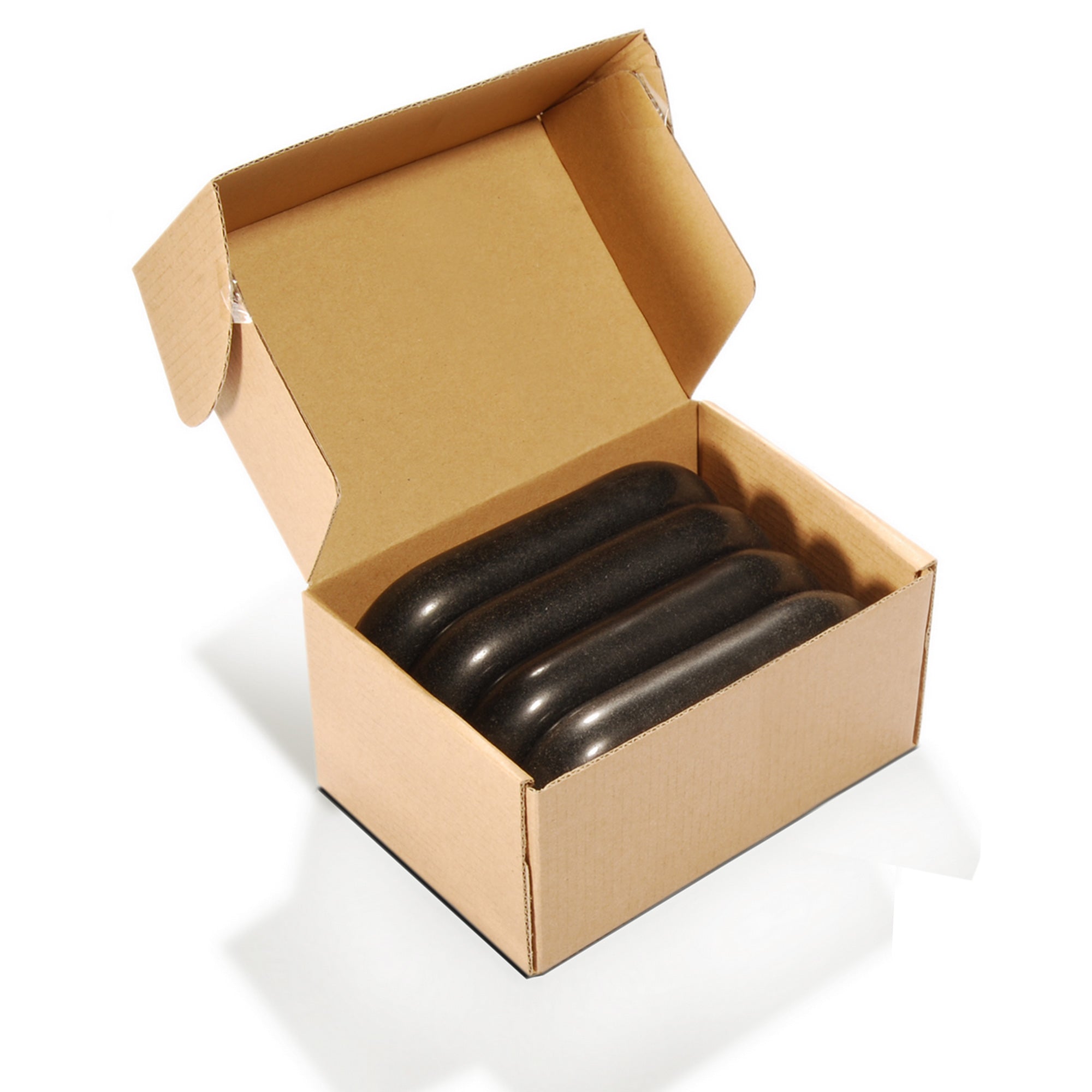 Master Massage XX Extra Large Flat Ovular Basalt Hot Massage Stone 4 piece Pack 6" X 3.4" X 1.1" Rock