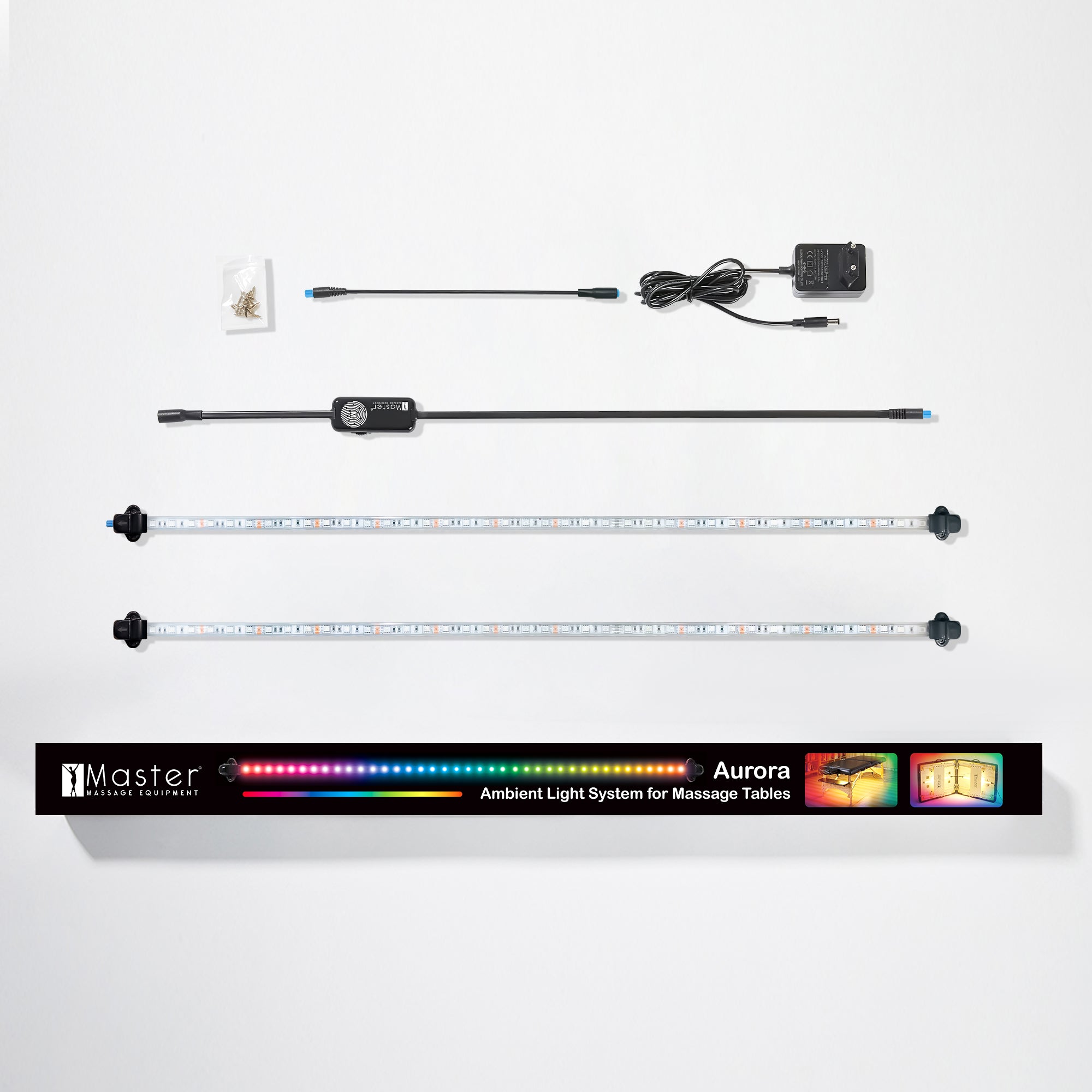 Master Massage Aurora Multicolor Ambient Lighting System for Massage Tables – Atmosphere Light, LED Strips