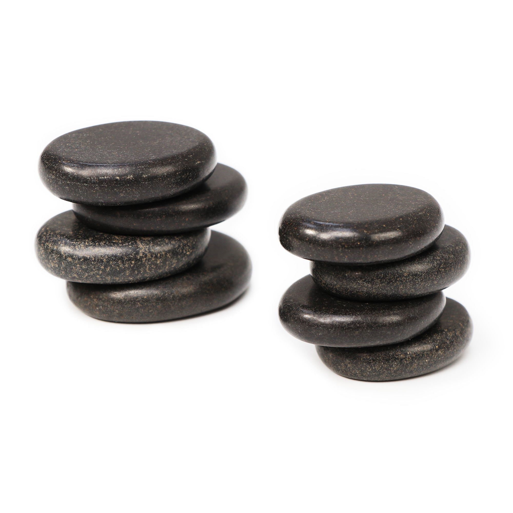 Master Massage Basalt Hot Stone Toe Set 8 Piece Pack (1.5 ” x 1” X0.3")