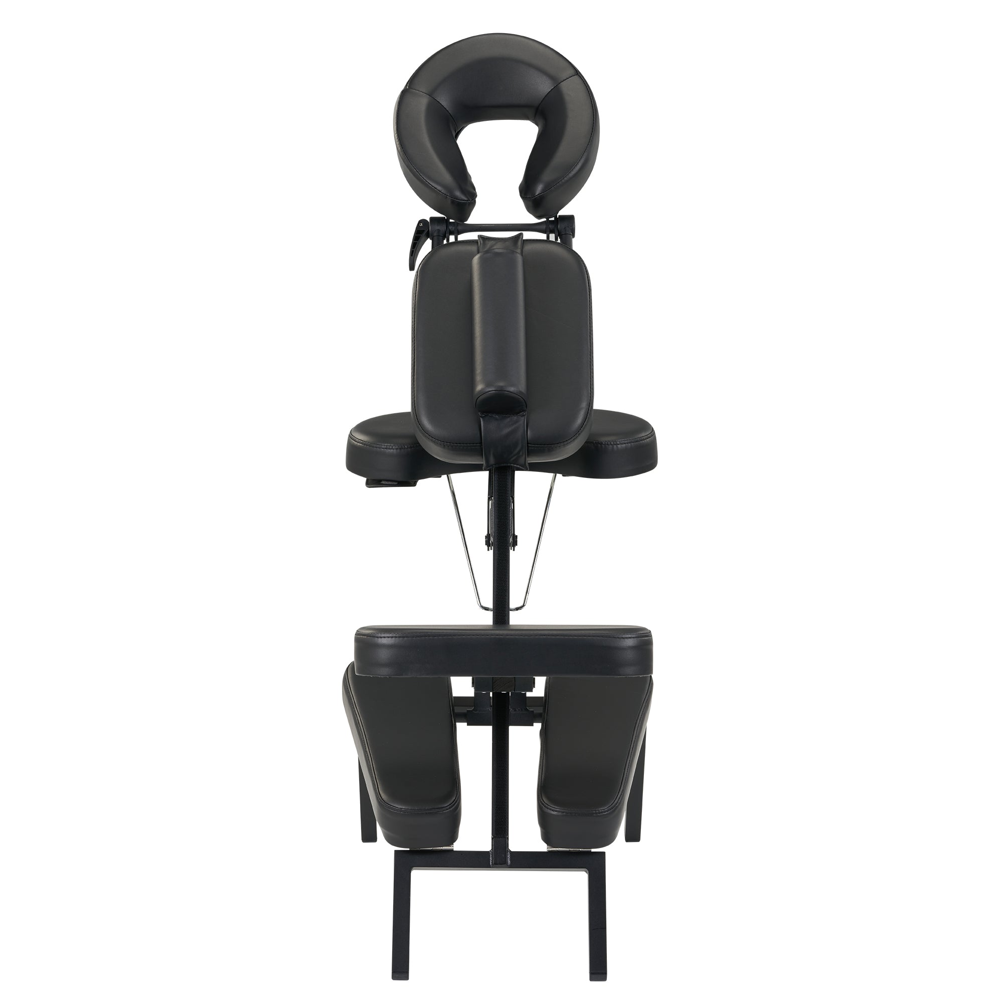 Master Massage Apollo Extra Large Size Portable Massage Chair-Lightweight Aluminum Tattoo Foldable-Sitting Posture Folding Massage Chair-with Larger Cushions and Wheels Bag-in Black