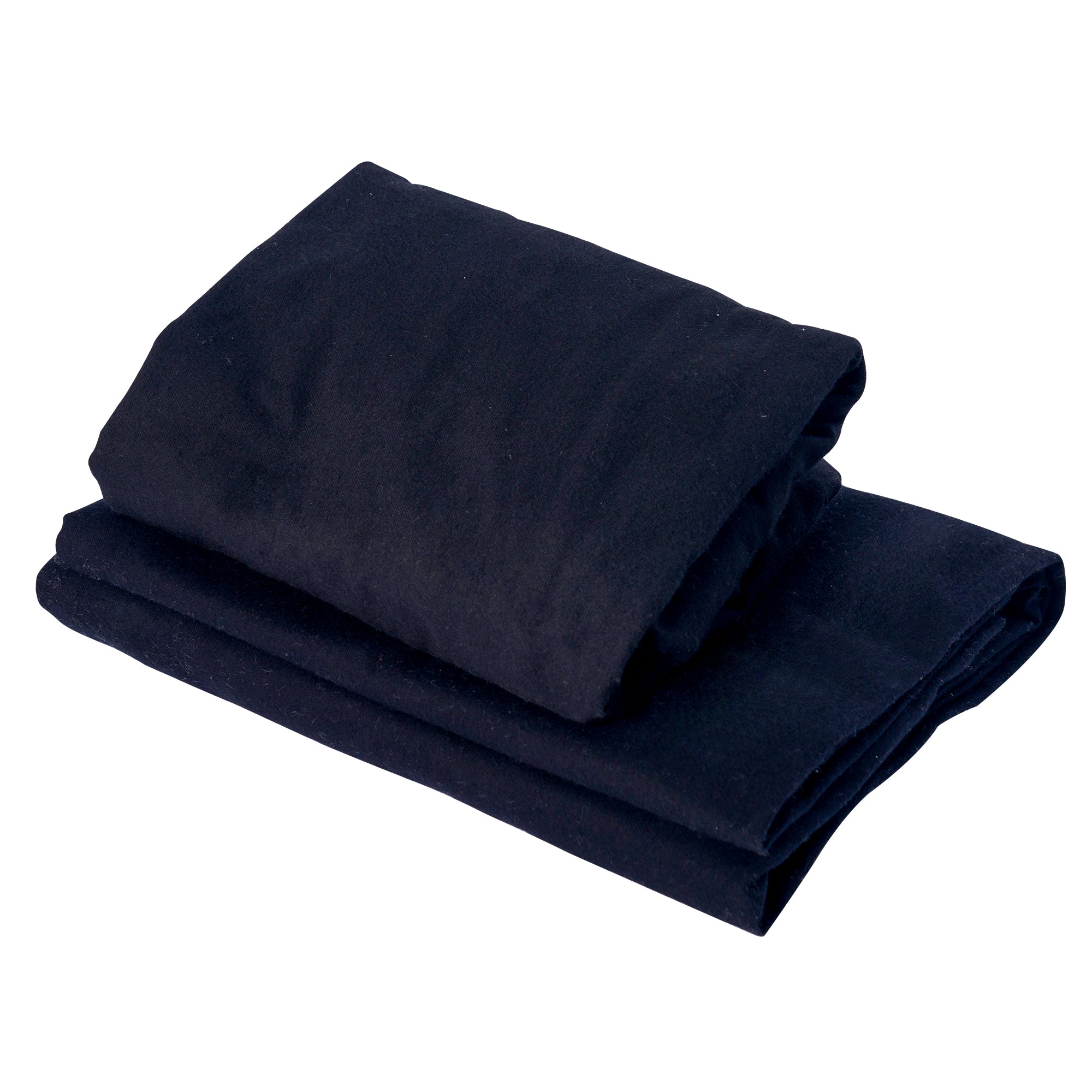 Master Massage Cotton Flannel Sheets Set (3 Piece Set) Massage Table Cover Set, Beauty Salon SPA Bed Replacement Cover, Includes Table Cover, Face Cushion Cover, Table Sheet (BLACK)