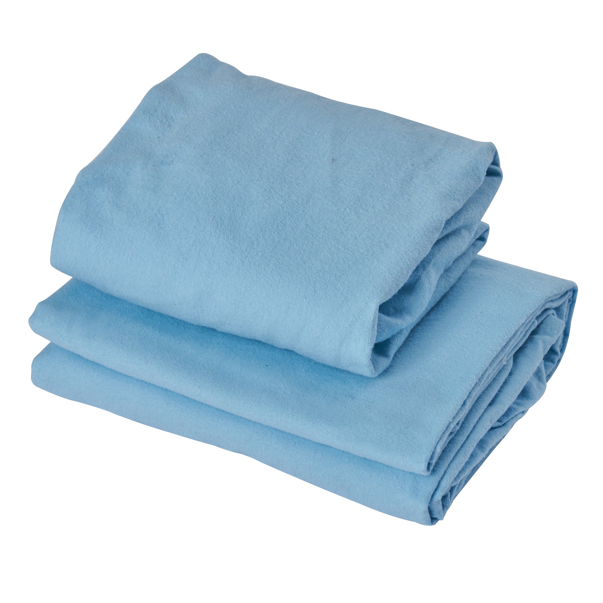 Master Massage Cotton Flannel Sheets Set (3 Piece Set) Massage Table Cover Set, Beauty Salon SPA Bed Replacement Cover, Includes Table Cover, Face Cushion Cover, Table Sheet (Sky Blue)