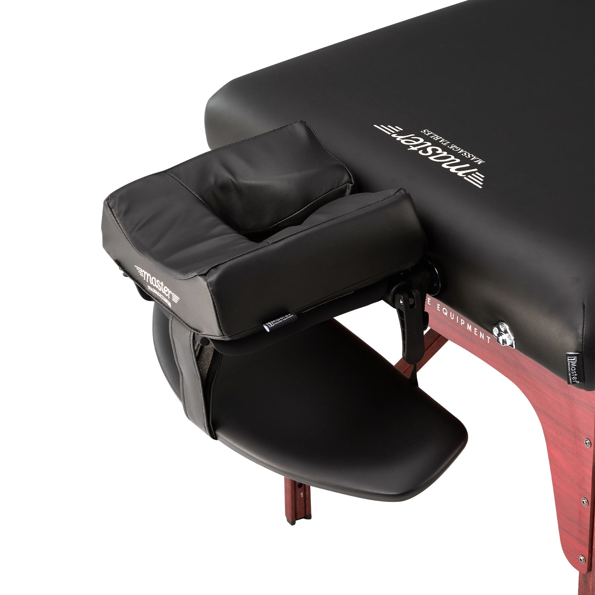Master Massage 31" MONTCLAIR™ Portable Massage Table Package with Therma-Top® - Adjustable Heating System, Shiatsu Cables, & Reiki Panels! (Black)