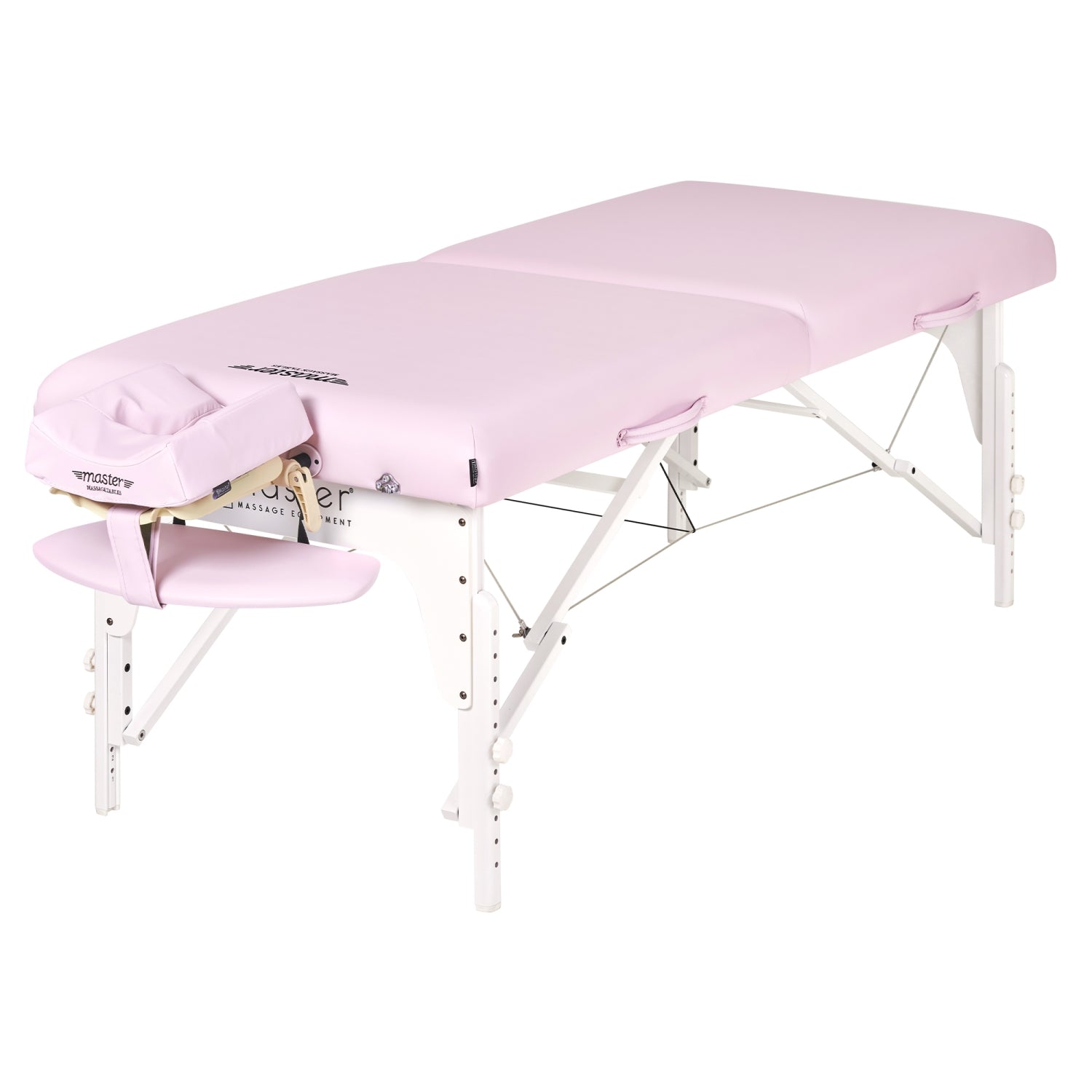 Master Massage 31" Extra Wide Montclair Pro Memory Foam Portable Massage Table Package with Reiki - Crystal Rose