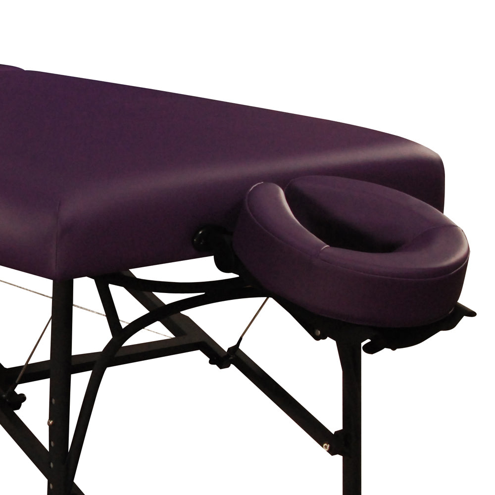 Master Massage 29" Violet Tilt Salon Portable Aluminum Massage Table Package 3 Section Liftback Tilting Backrest Purple