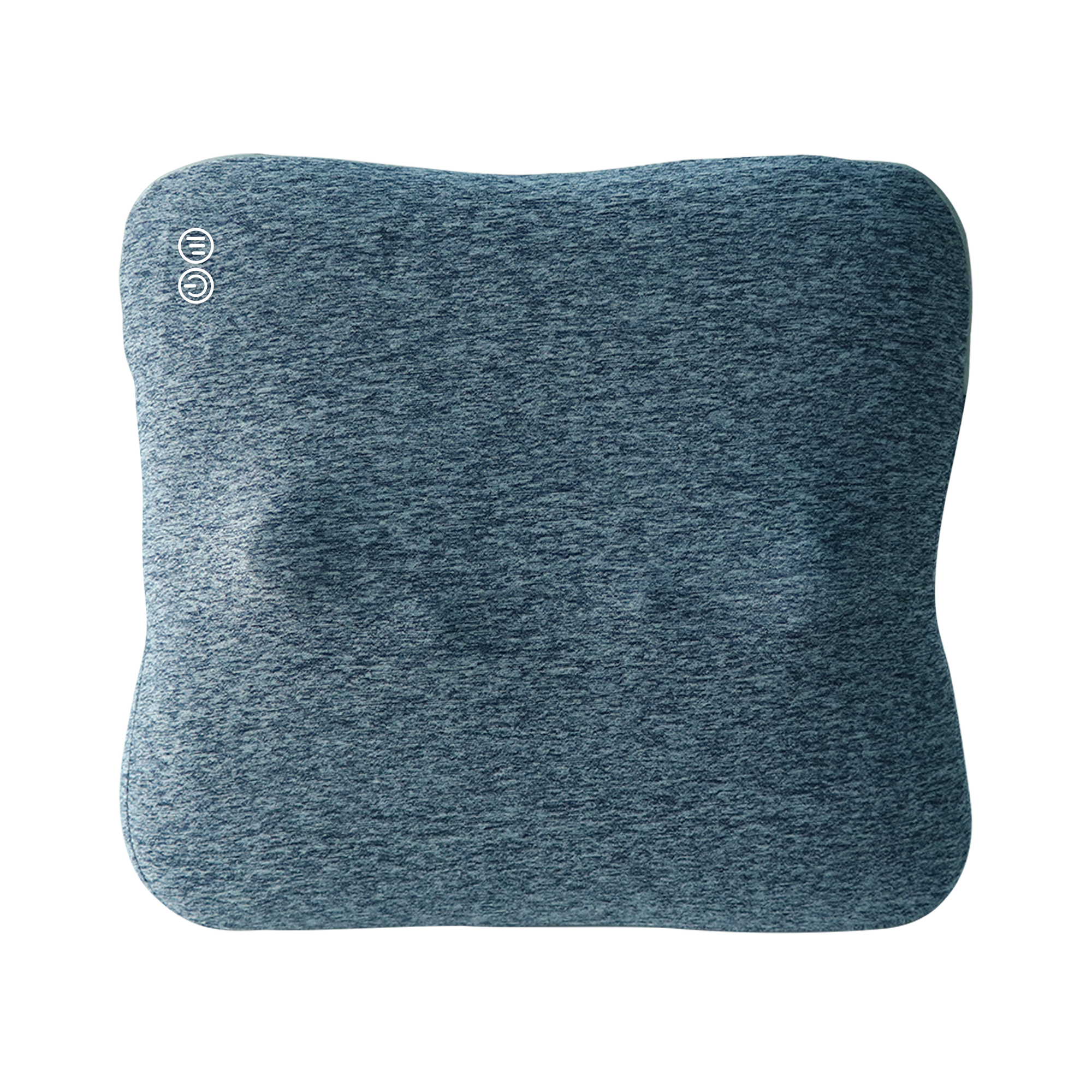 Bravo Shiatsu 4D Kneading Deep Tissue Massage Throw Pillow Grey Blue
