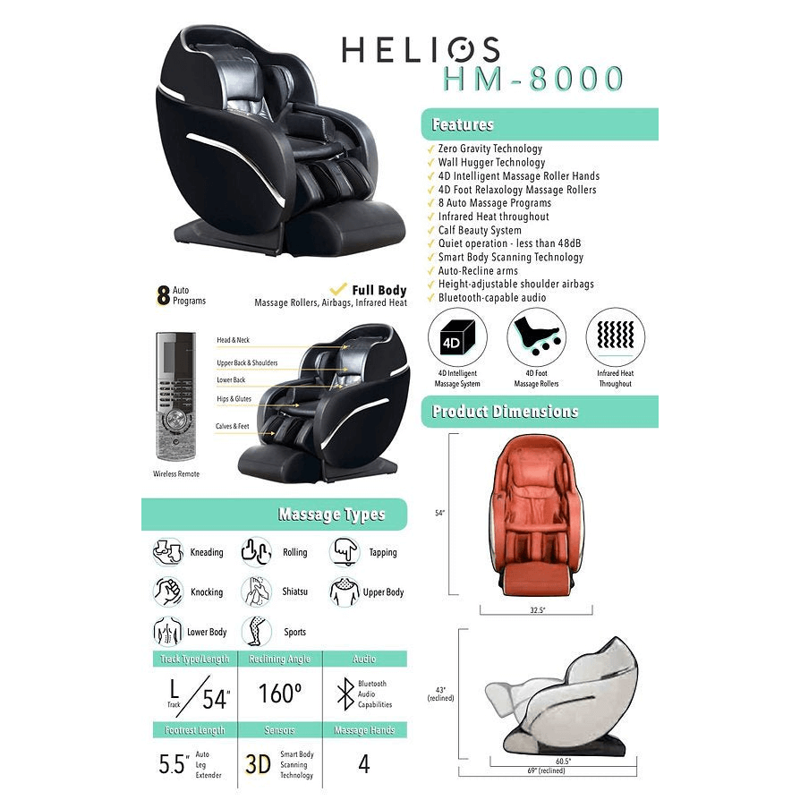 Helios Massage Chair 8000