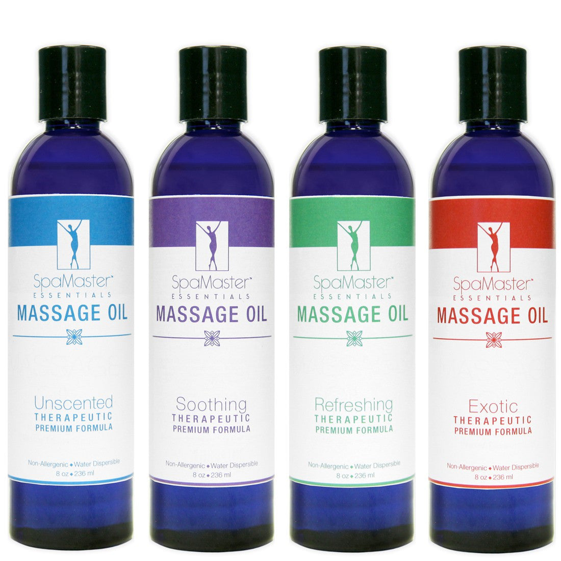 Master Massage - Variety Aromatherapy Massage Oils - 4 Pack