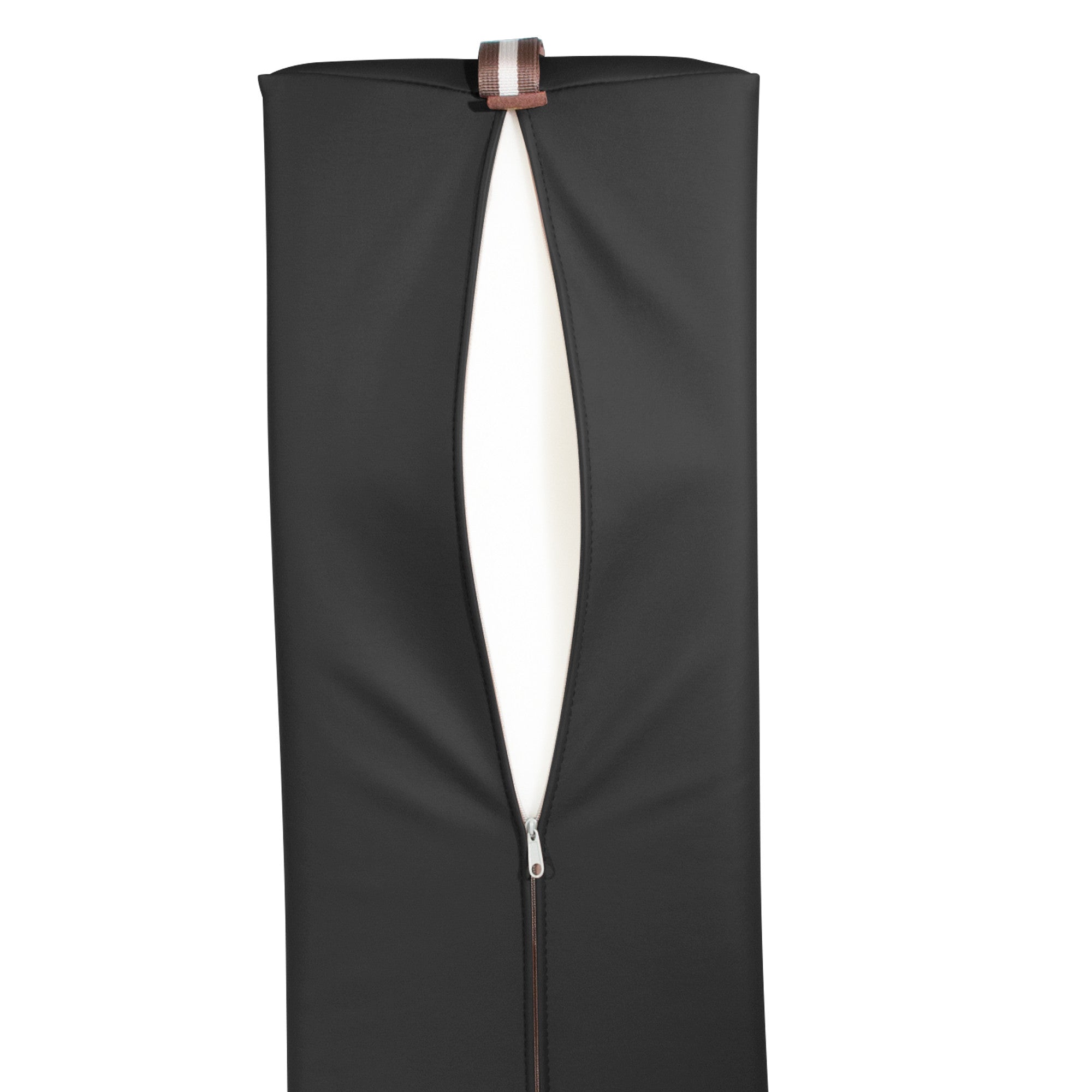 Master Massage Large 6" Semi-Round Bolster - Black