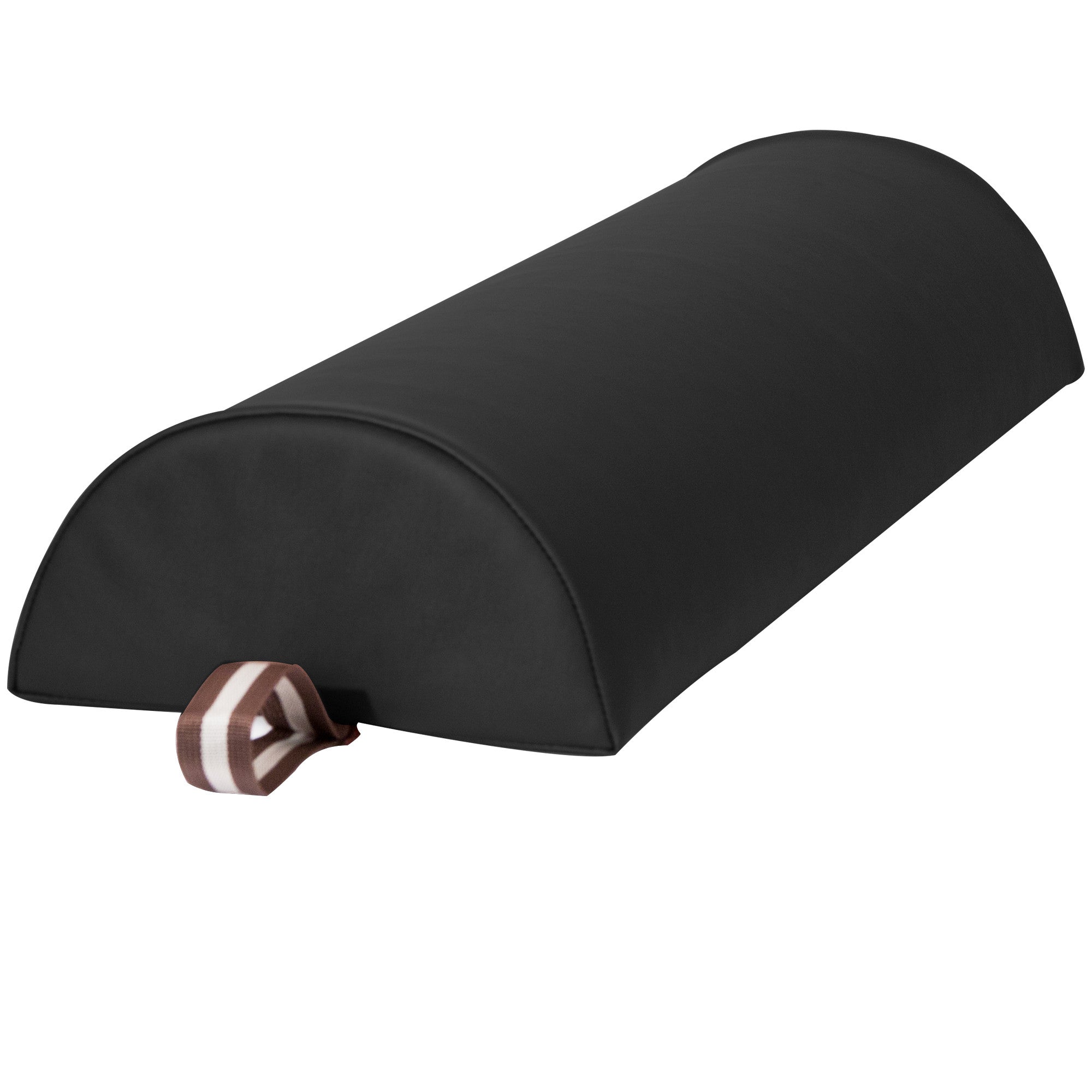 Master Massage Large 6" Semi-Round Bolster - Black