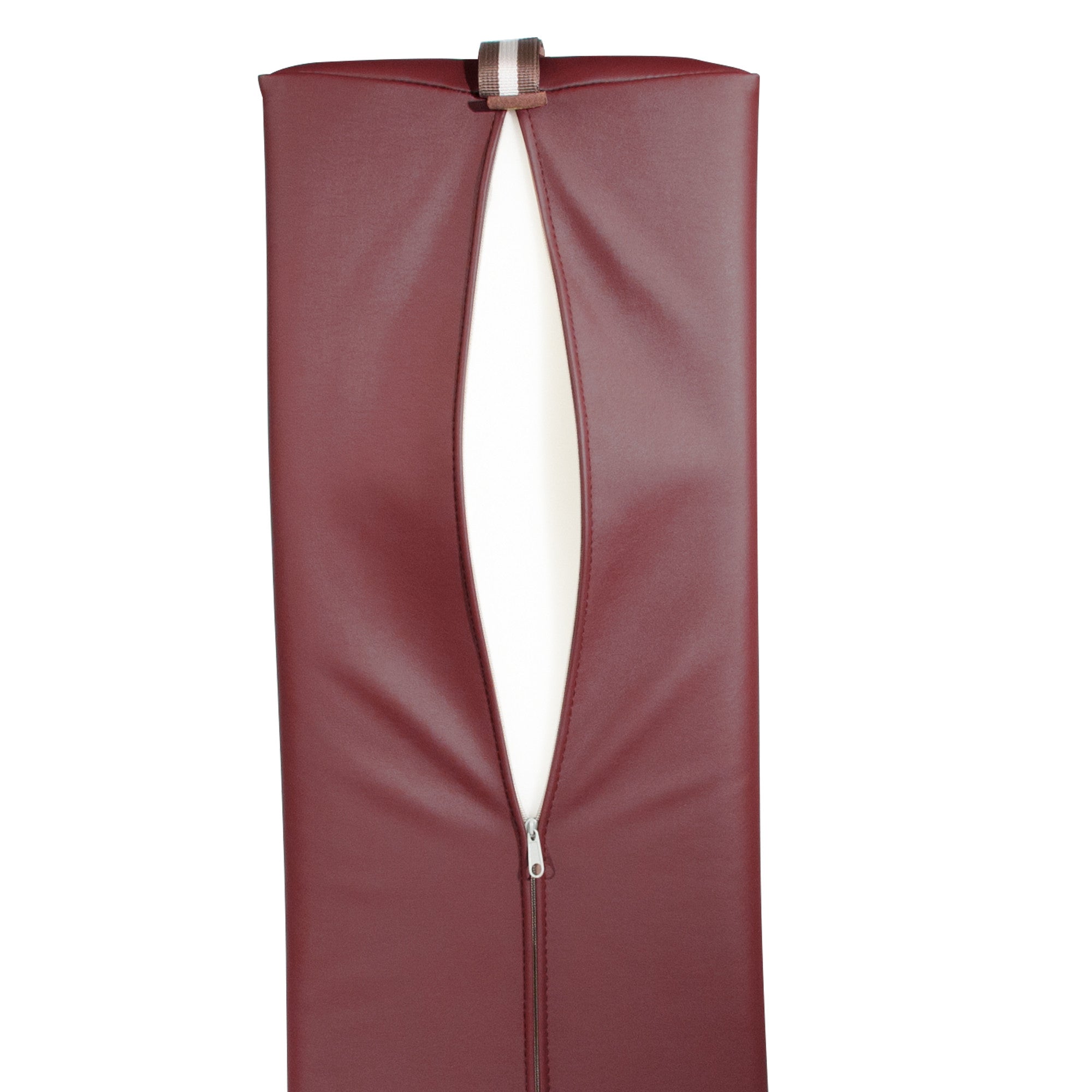 Master Massage Large 6" Semi-Round Bolster - Burgundy