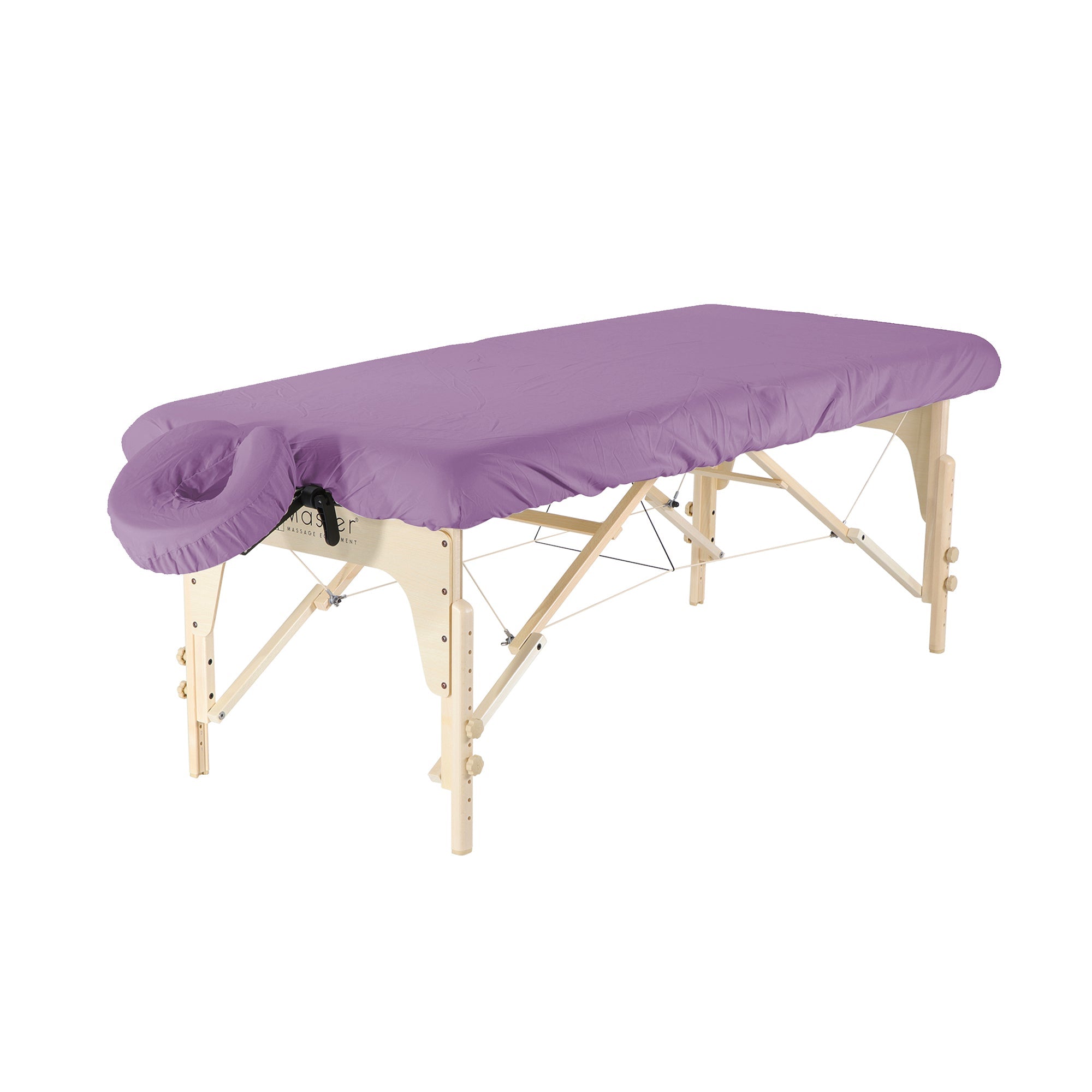 Master Massage Dignity & Luxury Microfiber Table Cover Set 2 Piece Set Purple   - Machine Washable