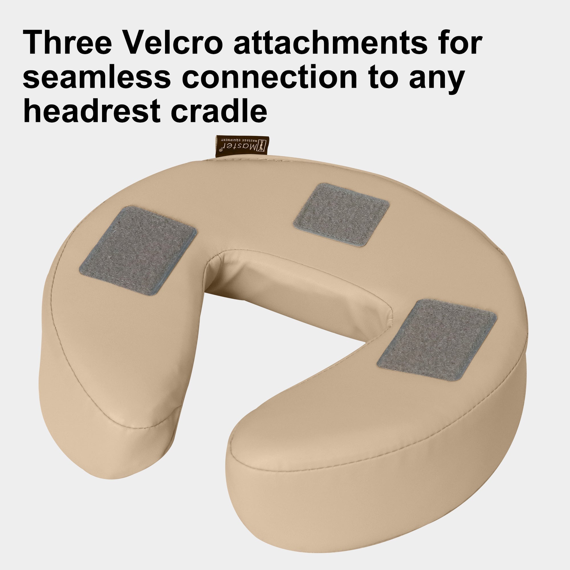 MusicMaster™ Crescent Round High Fidelity Sound Face Cushion- Bluetooth Music Headrest- Cream Luster