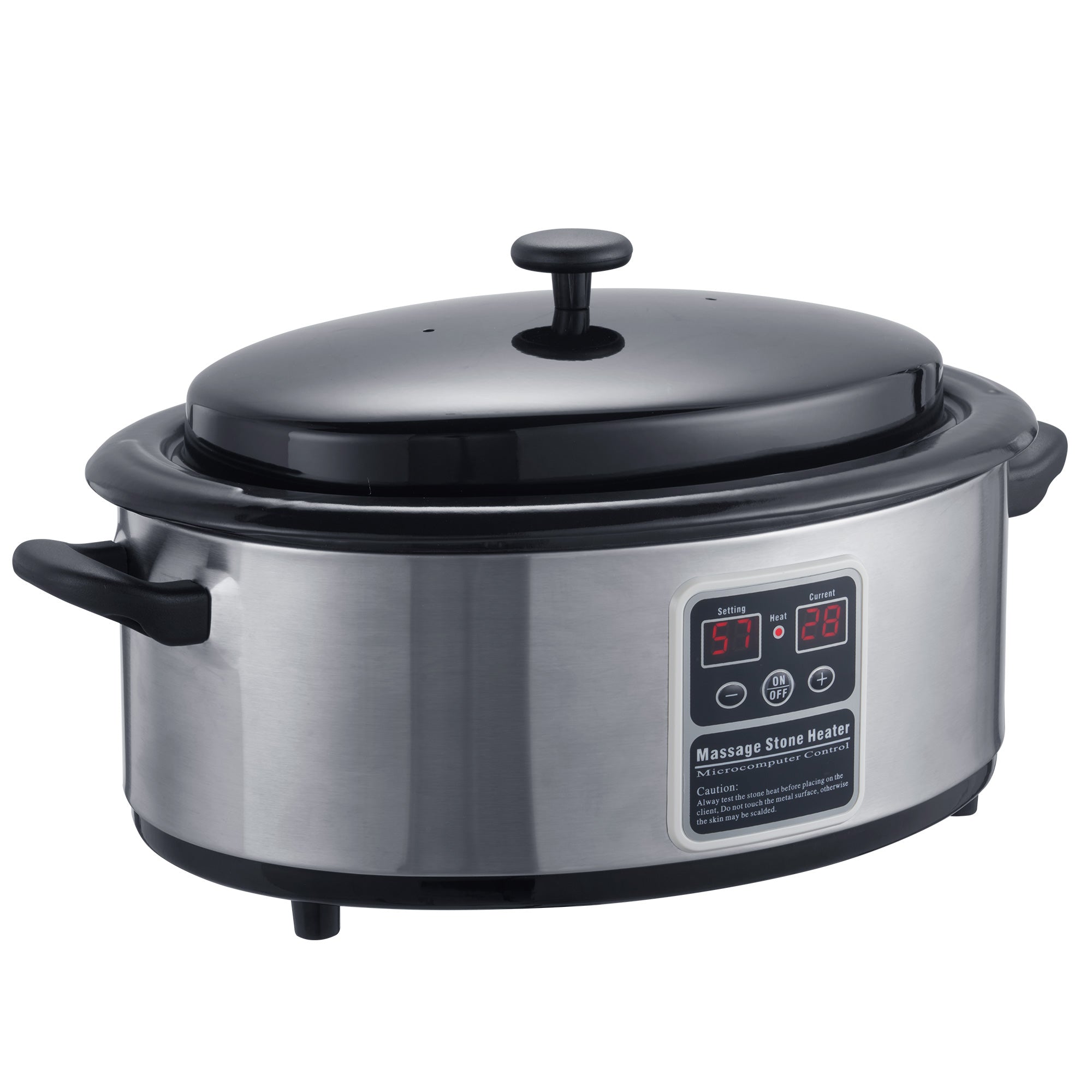 Master Massage 6 Quart LED Hot Stone Warmer with Digital Display– Stainless Steel Hot Stone Heater Portable- Massage Stone Heating Device-Massage Essentials for Massage Therapists