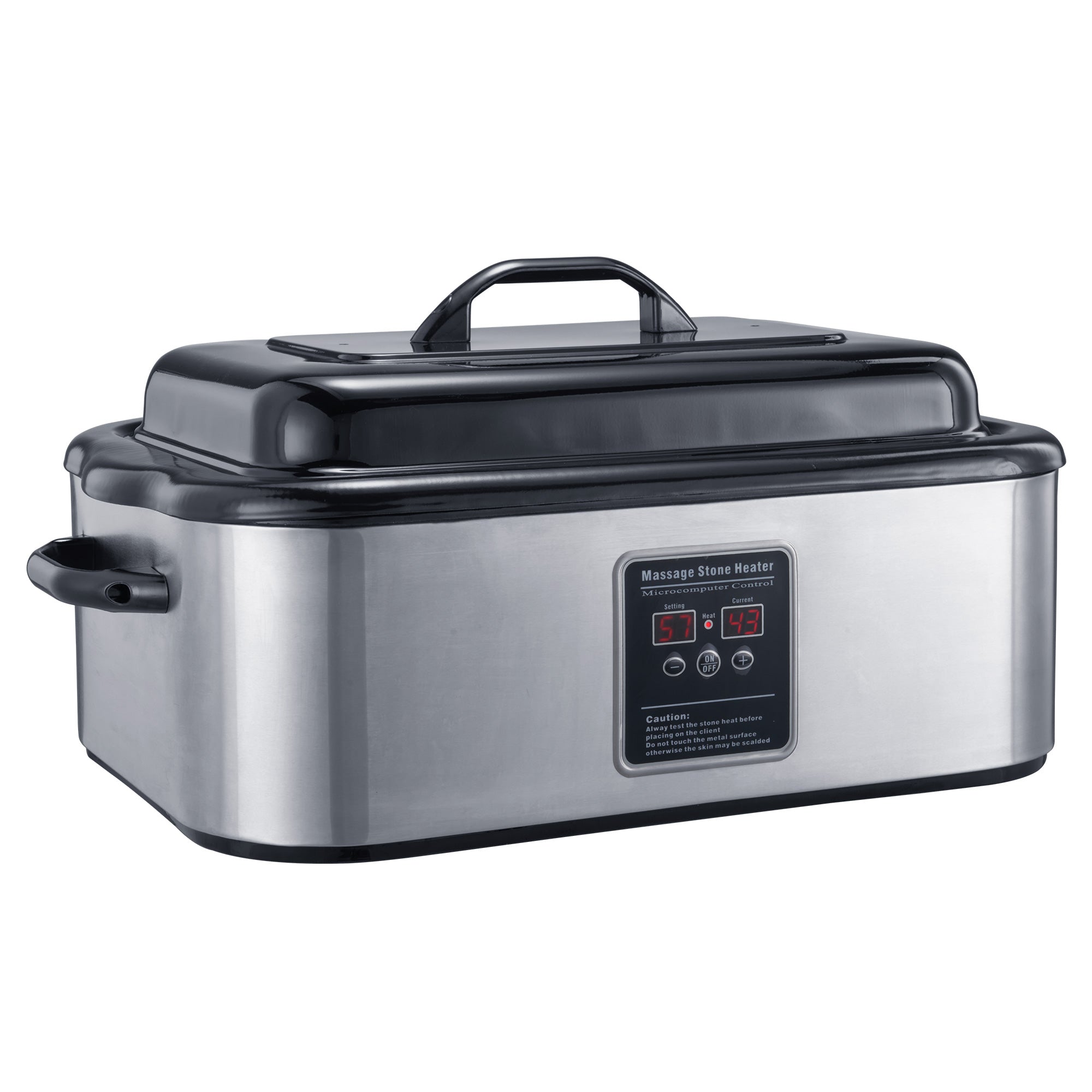 Master Massage 6 Quart LED Hot Stone Warmer with Digital Display– Stainless Steel Hot Stone Heater Portable- Massage Stone Heating Device-Massage Essentials for Massage Therapists