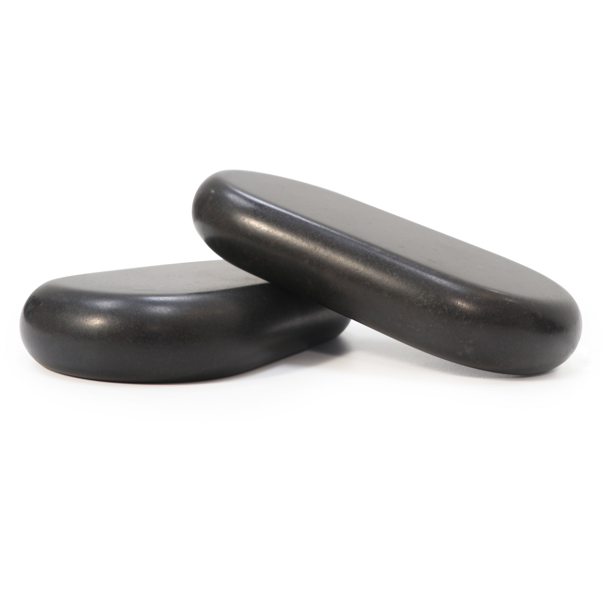 Master Massage XX Extra Large Flat Ovular Basalt Hot Massage Stone 4 piece Pack 6" X 3.4" X 1.1" Rock
