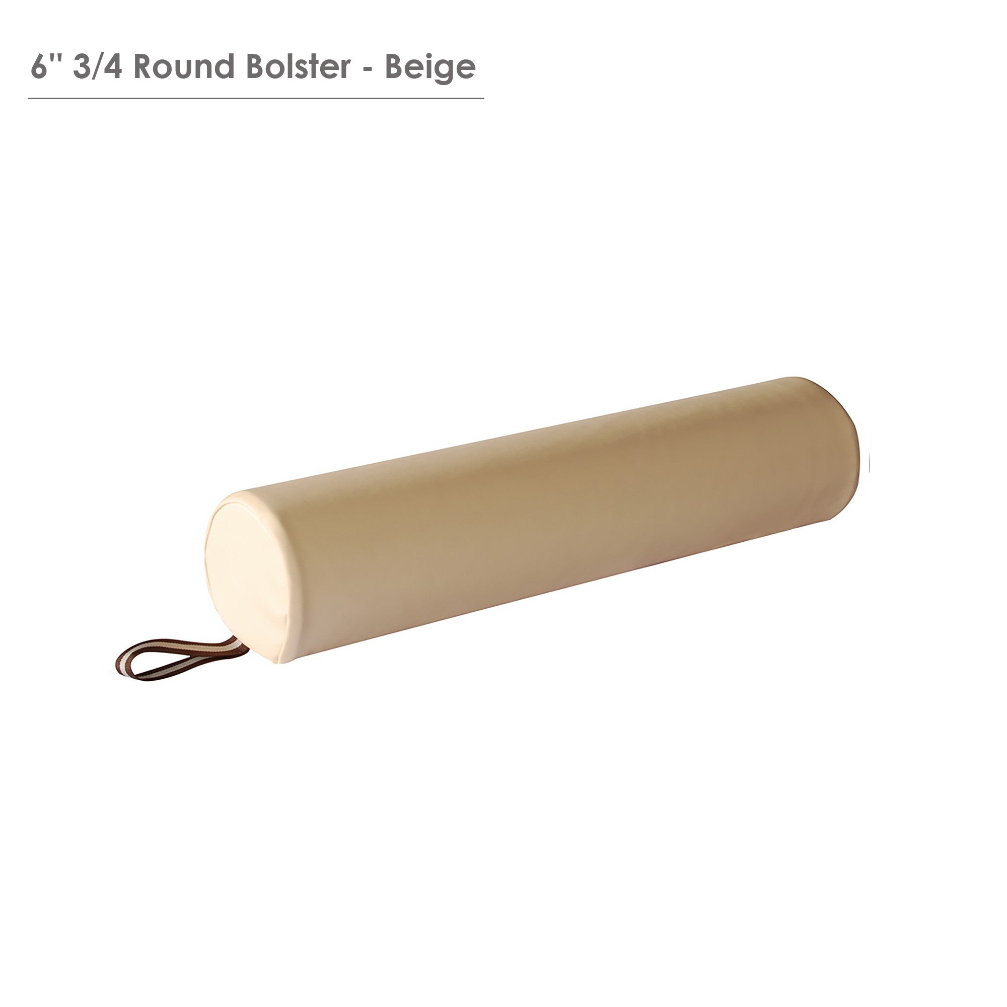 Master Massage 6" 3/4 Round Bolster for Massage Table, Black
