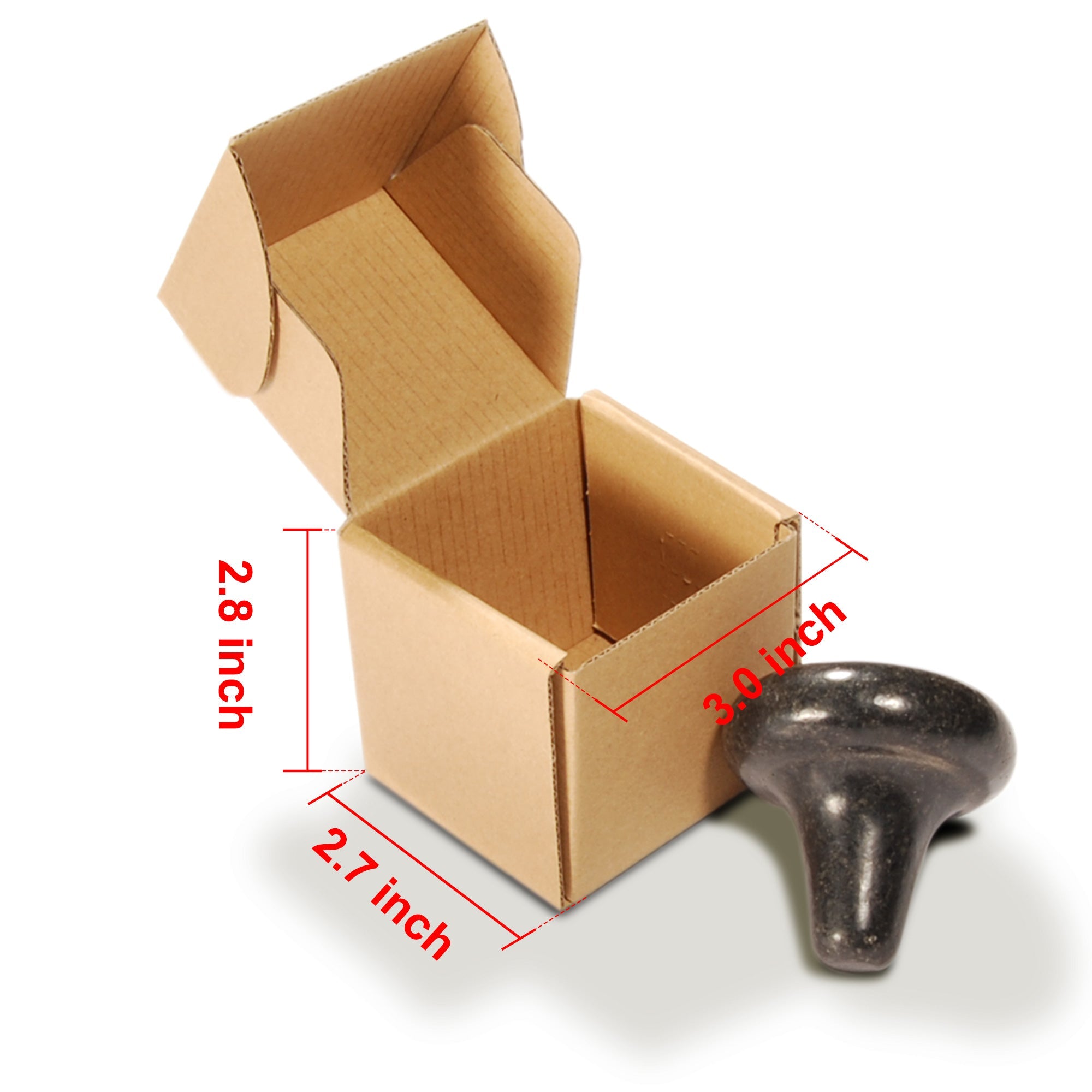 Master Massage Mushroom Shape Balsalt Hot Massage Stone Trigger Presser Point 1 Piece(Φ2.5” x 2.5”)