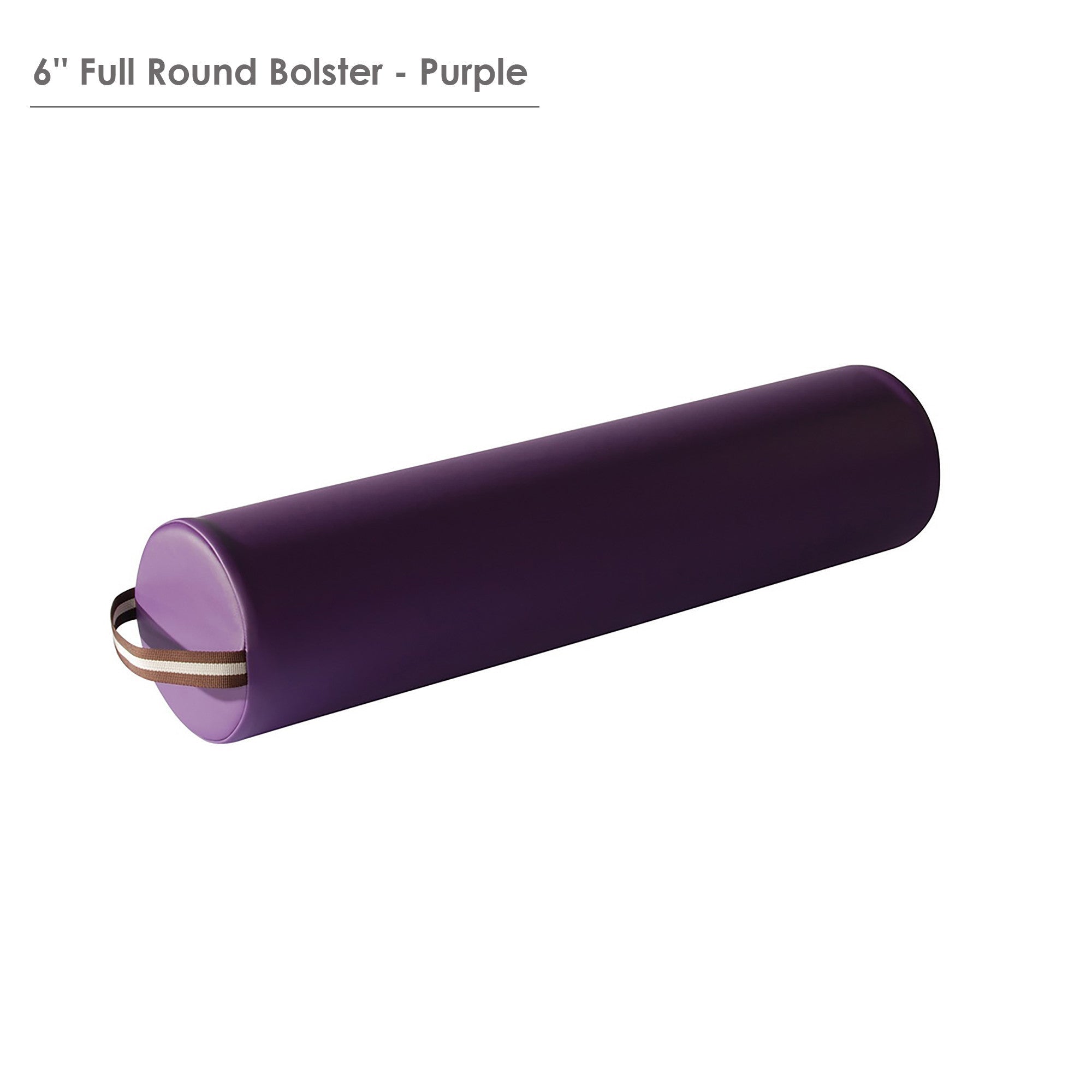 Master Massage 6"x26" Full Round Massage Bolster - Black