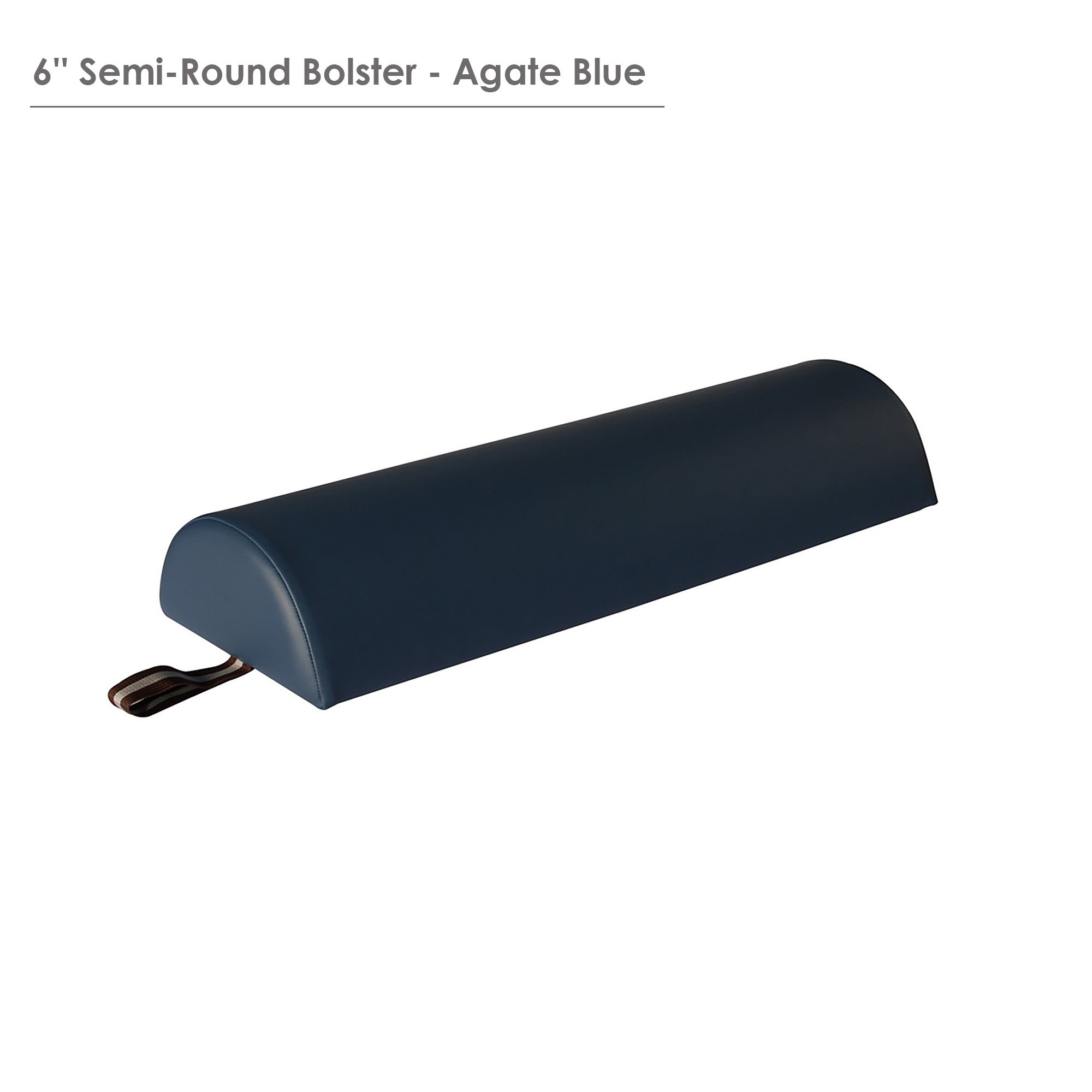 Master Massage Large 6" Semi-Round Bolster - Cream