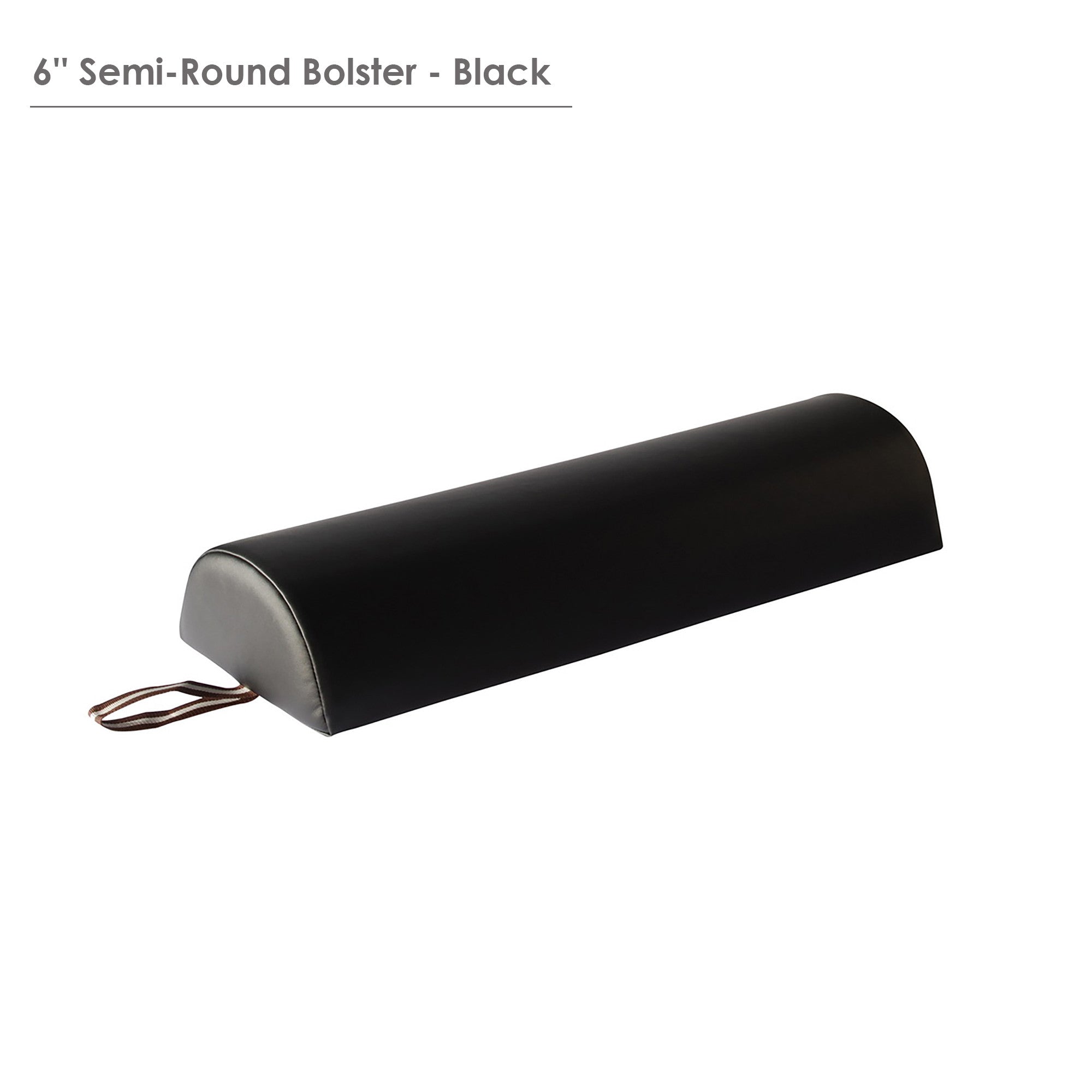 Master Massage Large 6" Semi-Round Bolster - Cream