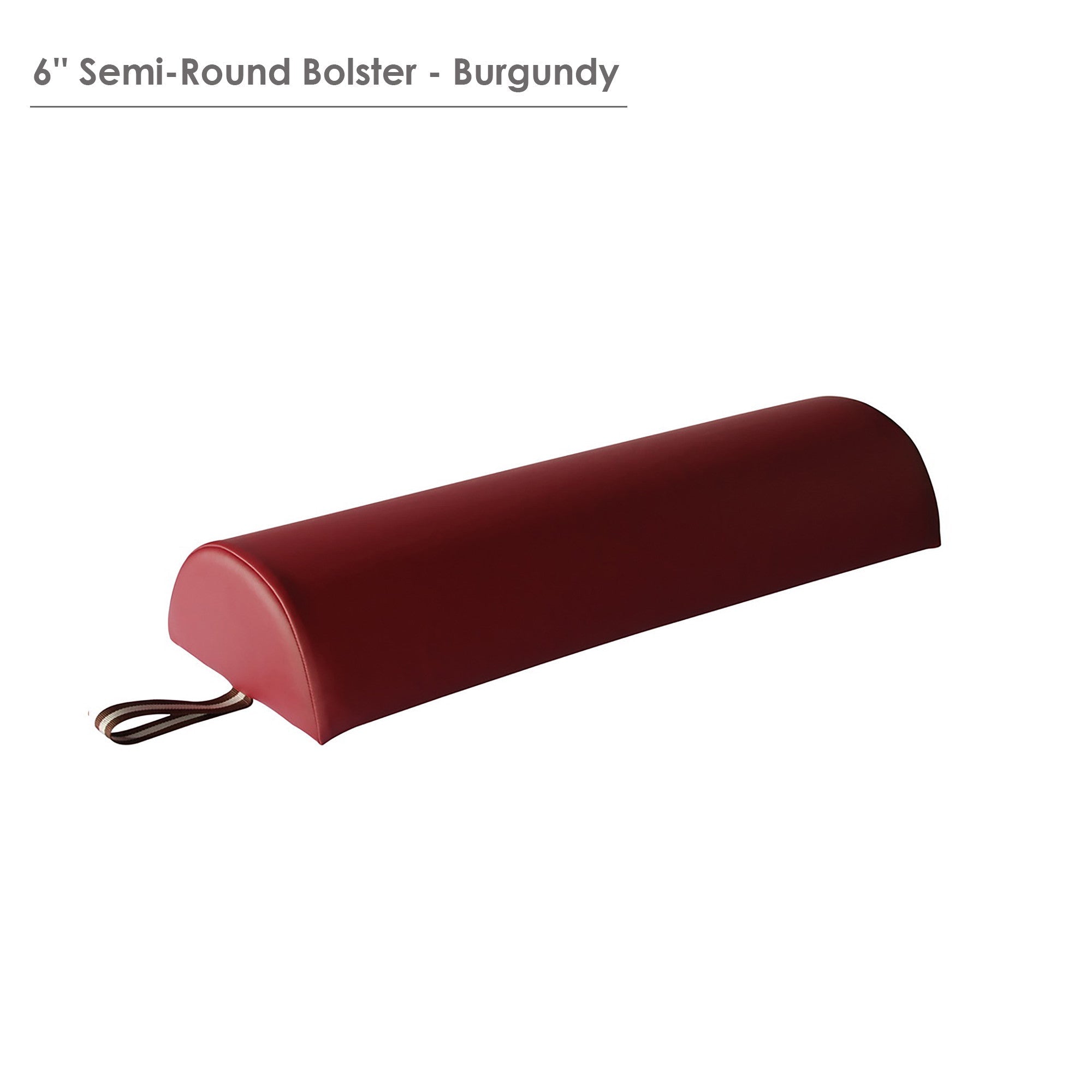 Master Massage Large 6" Semi-Round Bolster - Purple