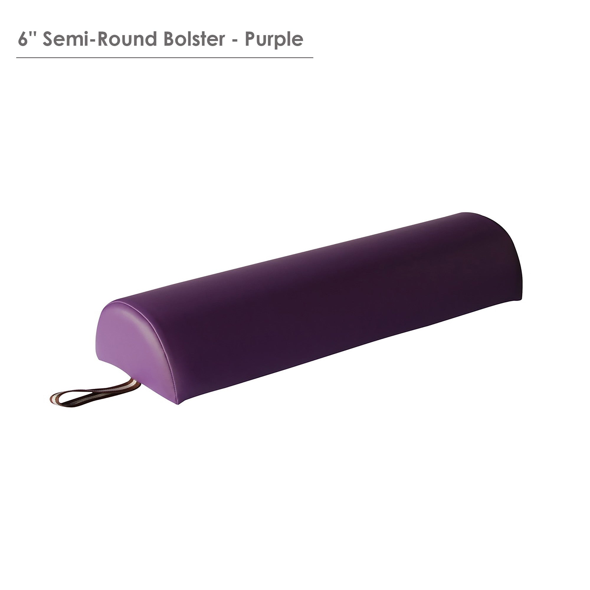 Master Massage Large 6" Semi-Round Bolster - Cream