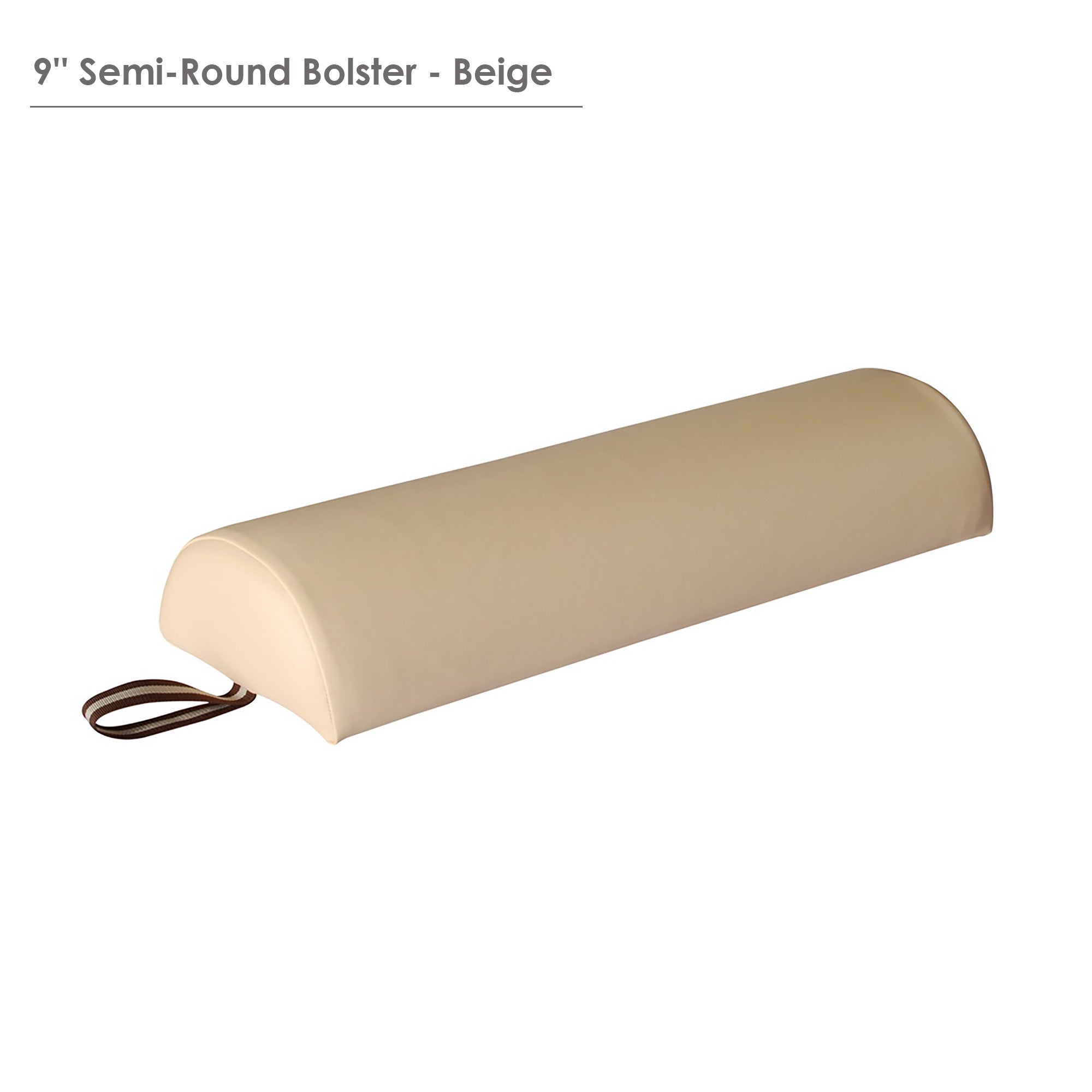 Master Massage Large 9" Semi-Round Bolster - Burgundy