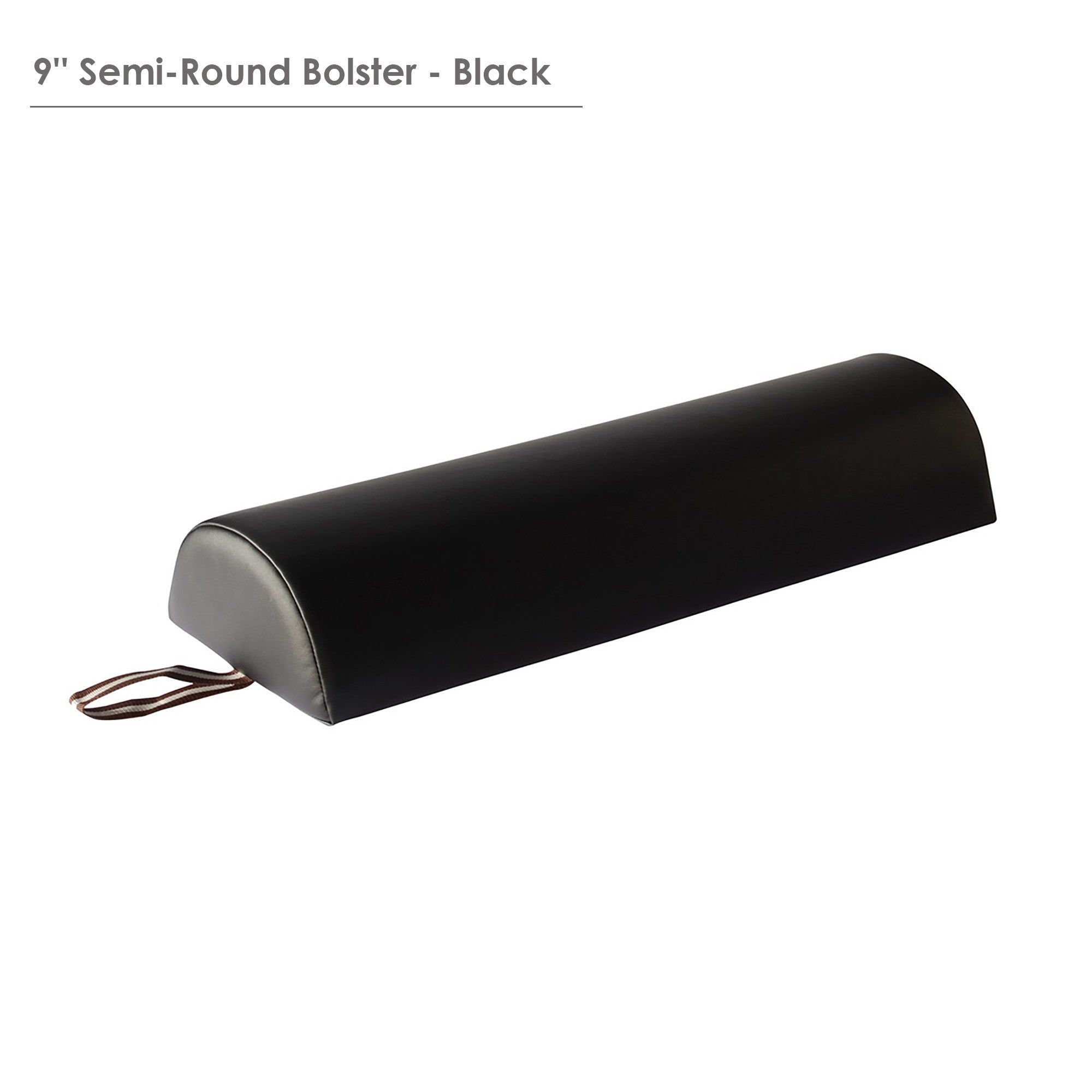 Master Massage Large 9" Semi-Round Bolster - Burgundy