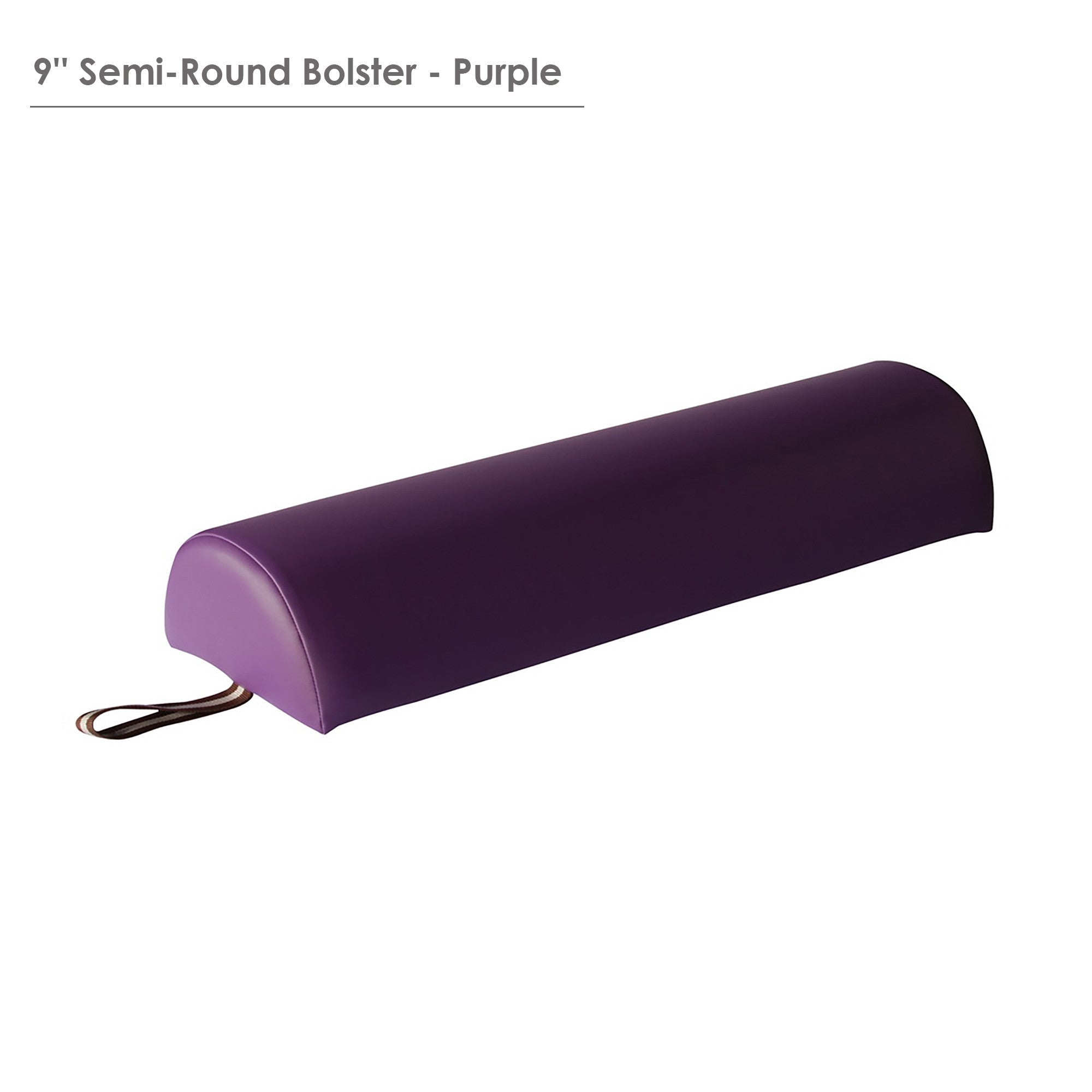 Master Massage Large 9" Semi-Round Bolster - Burgundy