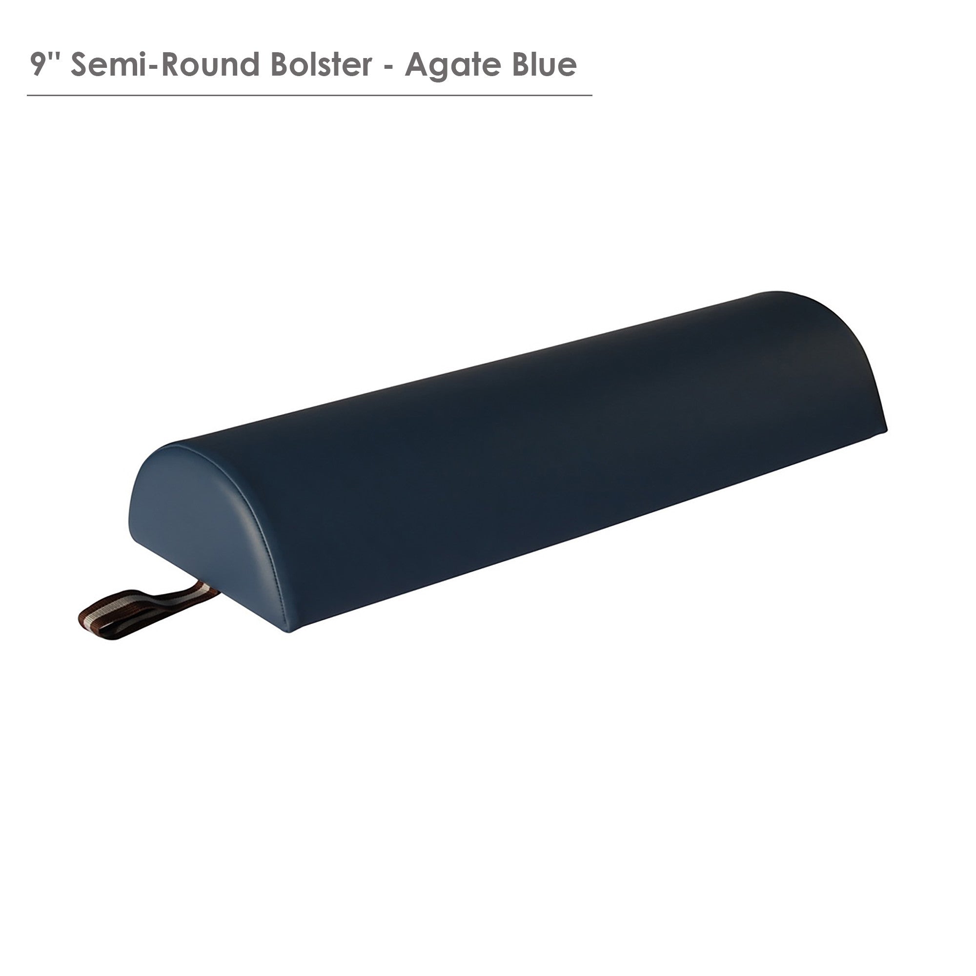 Master Massage Large 9" Semi-Round Bolster - Burgundy