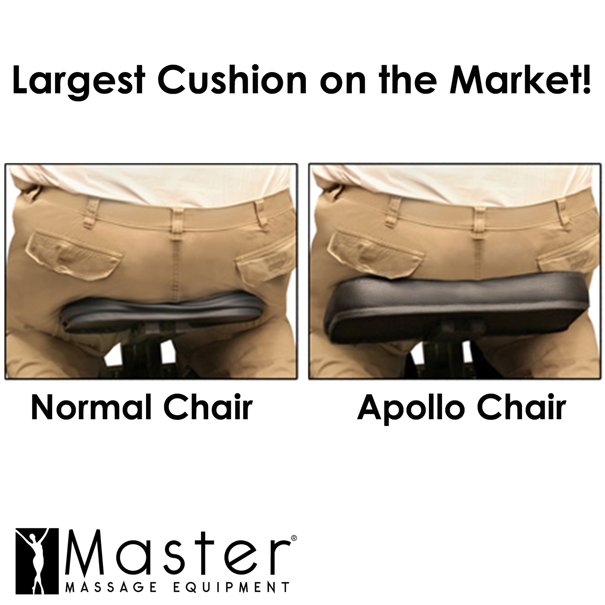 Master Massage Apollo Extra Large Size Portable Massage Chair-Lightweight Aluminum Tattoo Foldable-Sitting Posture Folding Massage Chair-with Larger Cushions and Wheels Bag-in Black