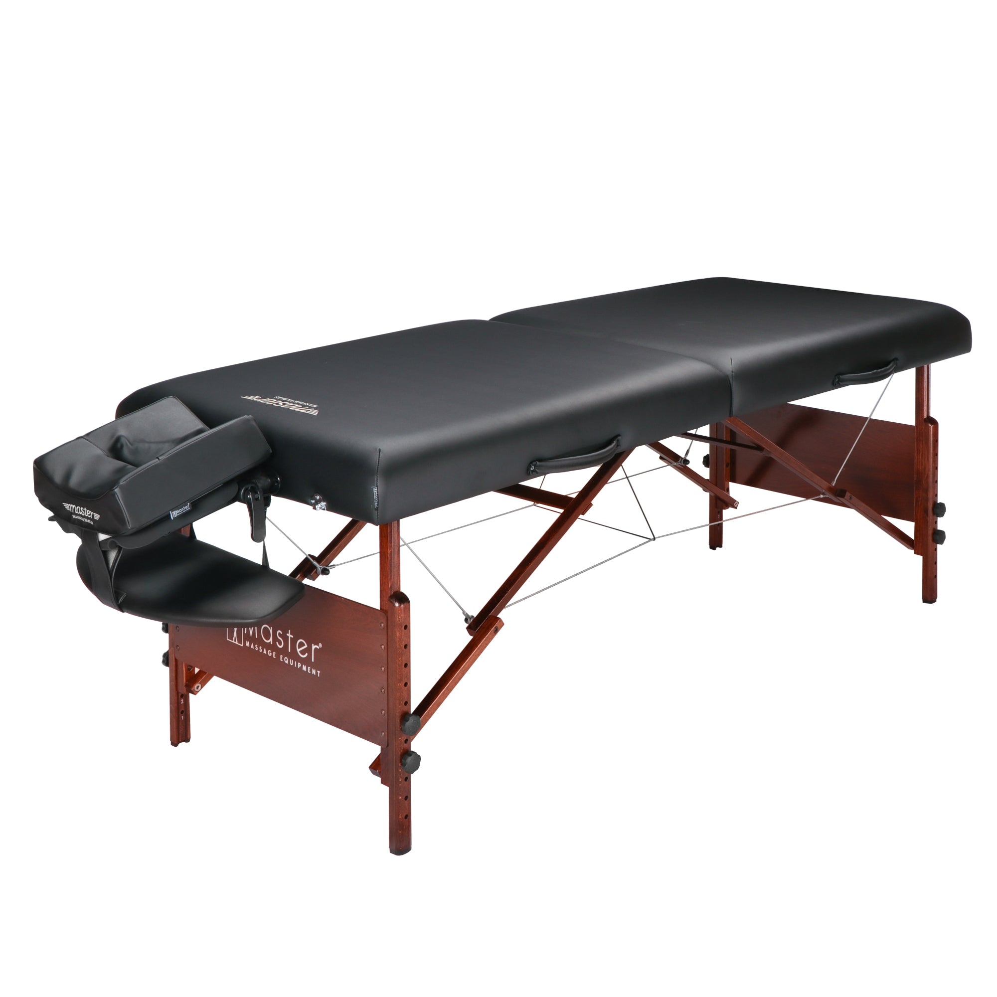 Master Massage 30" DEL RAY™ Portable Massage Table Package (Black Color) with Ambient Light System