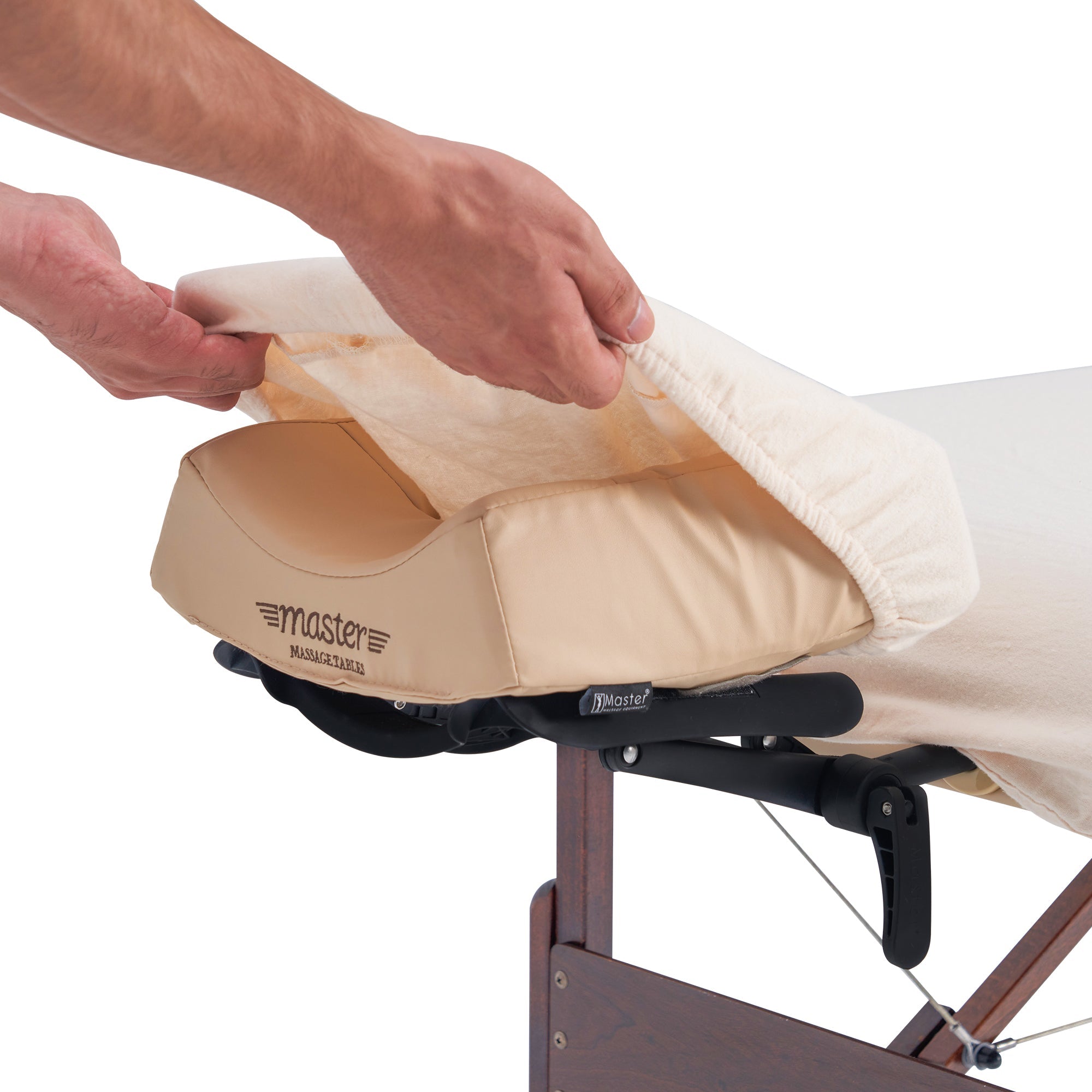 Master Massage Cotton Flannel Sheets Set (3 Piece Set) Massage Table Cover Set, Beauty Salon SPA Bed Replacement Cover, Includes Table Cover, Face Cushion Cover, Table Sheet (Pure White)