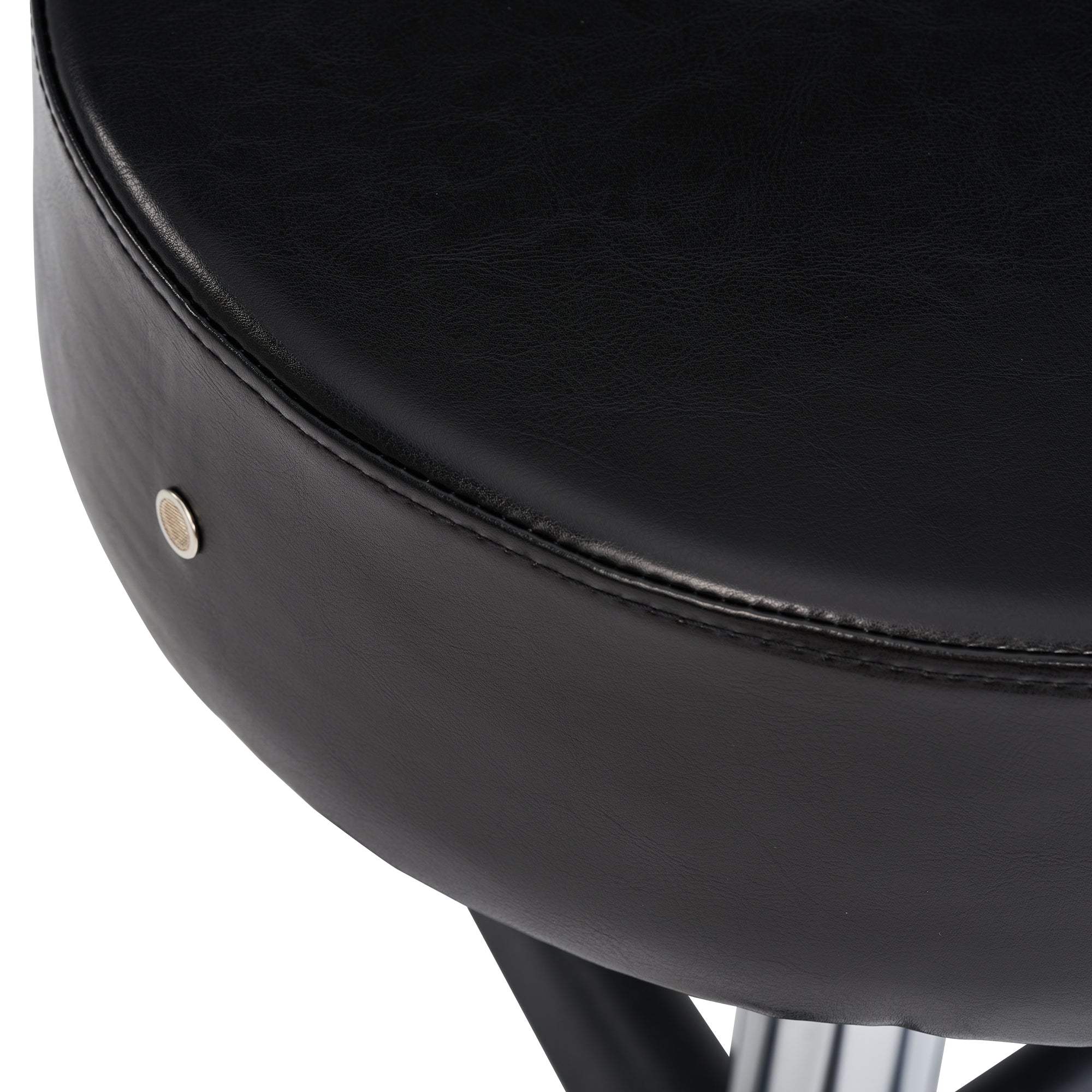 Master Massage Glider Ergonomic Round Swivel Adjustable Rolling Hydraulic Stool Barber Dental Chair for Therapist, Clinic, Tattoo, Spas, Facial, Beauty, Lash, Salons, Home, Studio, Workshop, Office Use.-Black