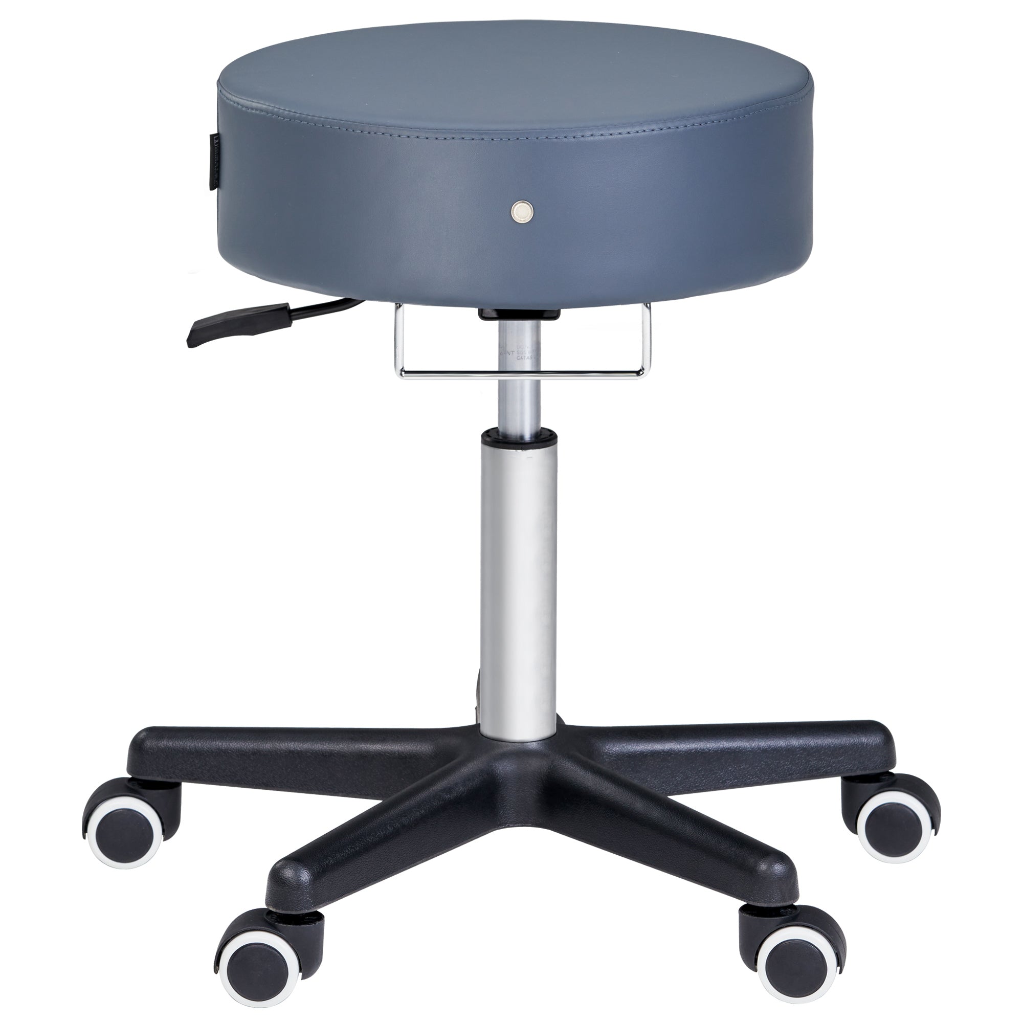 Master Massage Glider Ergonomic Round Swivel Adjustable Rolling Hydraulic Stool Barber Dental Chair for Therapist, Clinic, Tattoo, Spas, Facial, Beauty, Lash, Salons, Home, Studio, Workshop, Office Use. Royal Blue