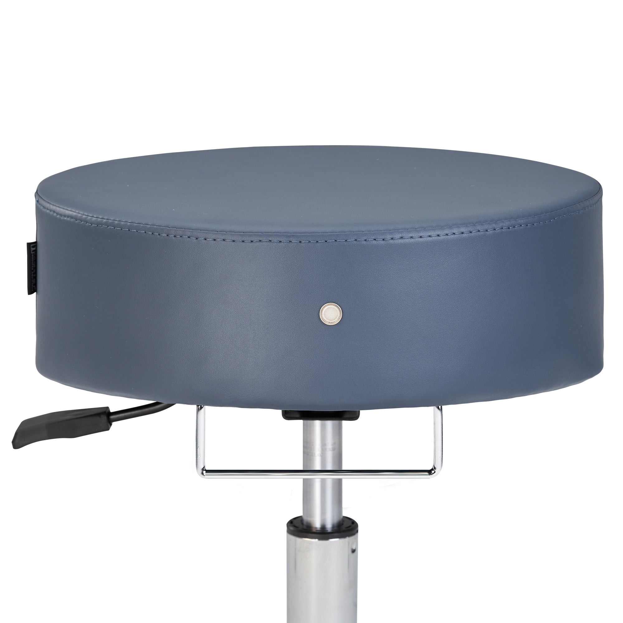 Master Massage Glider Ergonomic Round Swivel Adjustable Rolling Hydraulic Stool Barber Dental Chair for Therapist, Clinic, Tattoo, Spas, Facial, Beauty, Lash, Salons, Home, Studio, Workshop, Office Use. Royal Blue