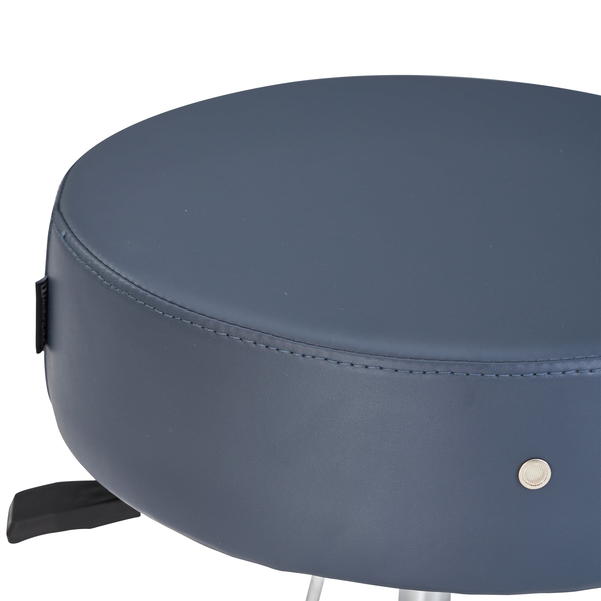 Master Massage Glider Ergonomic Round Swivel Adjustable Rolling Hydraulic Stool Barber Dental Chair for Therapist, Clinic, Tattoo, Spas, Facial, Beauty, Lash, Salons, Home, Studio, Workshop, Office Use. Royal Blue