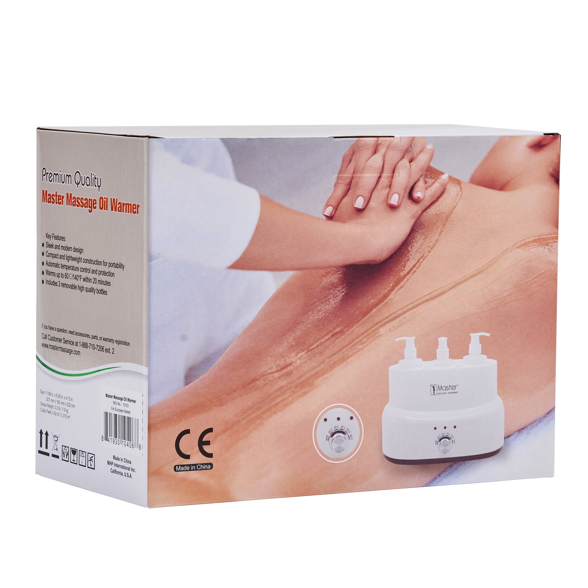 Master Massage Three Bottle Massage Oil Warmer