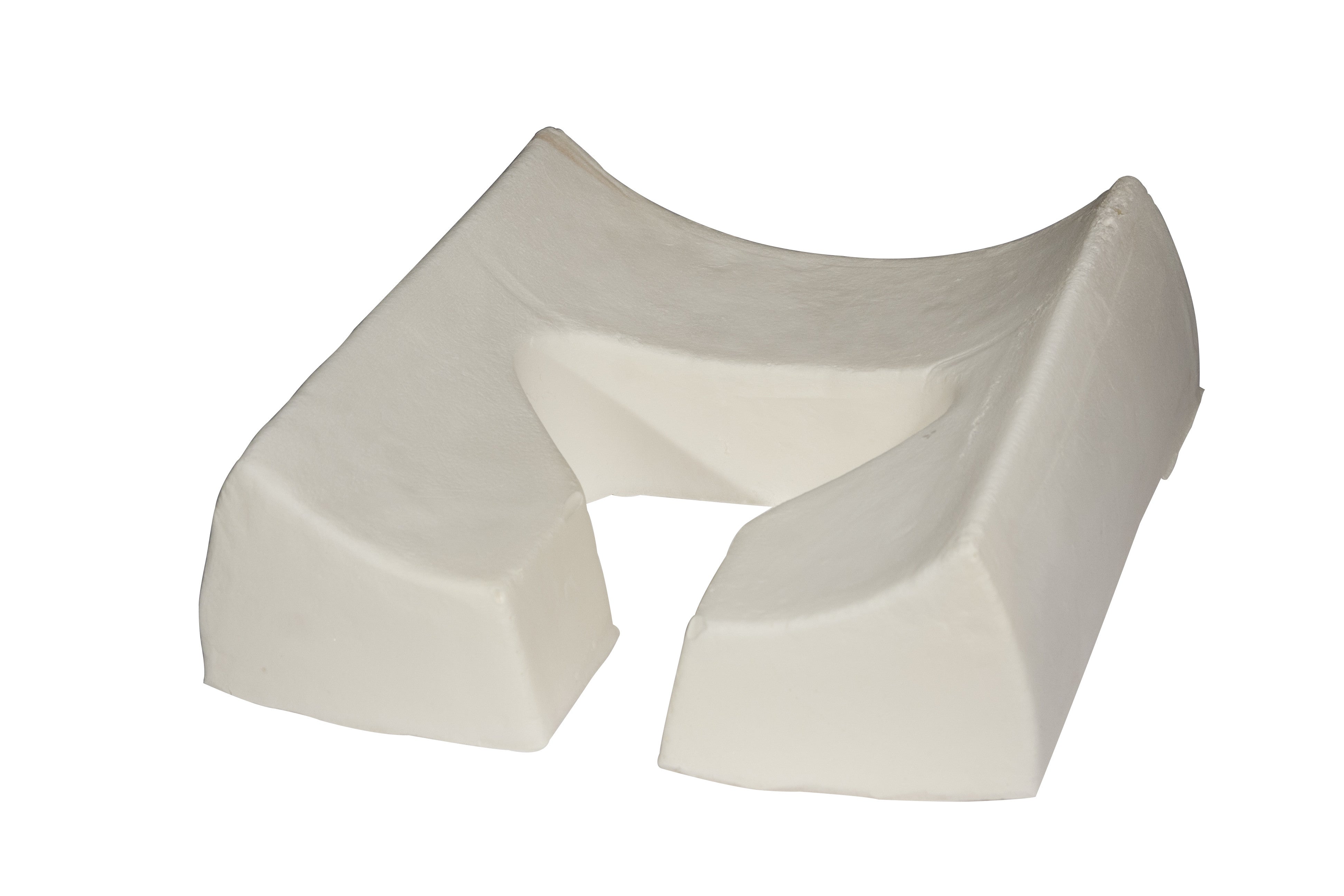 Master Massage Ergonomic Dream Face Cushion Pillow Memory Foam Universal Headrests Cradle - Cream