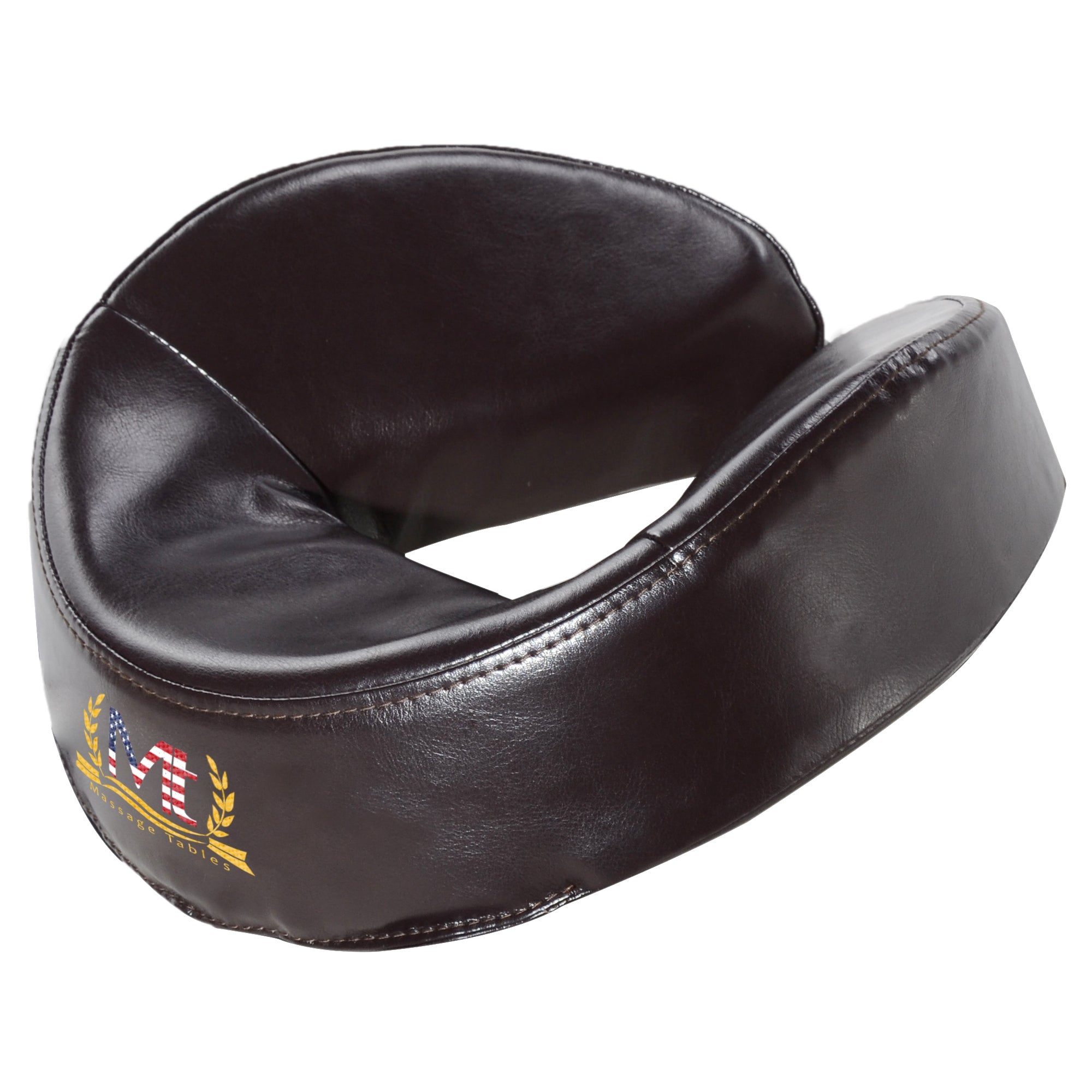 Mt Massage Universal Leaf Talk Face Cushion Pillow for Massage Table, Black Color