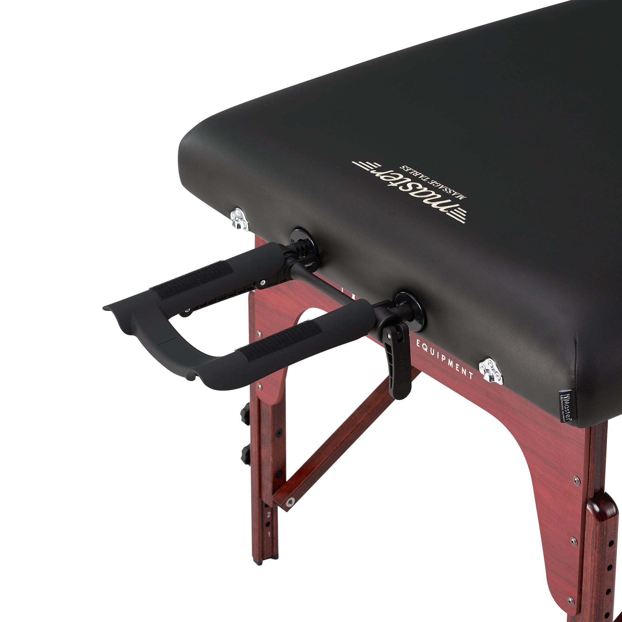Master Massage 31" MONTCLAIR™ Portable Massage Table Package with Therma-Top® - Adjustable Heating System, Shiatsu Cables, & Reiki Panels! (Black)
