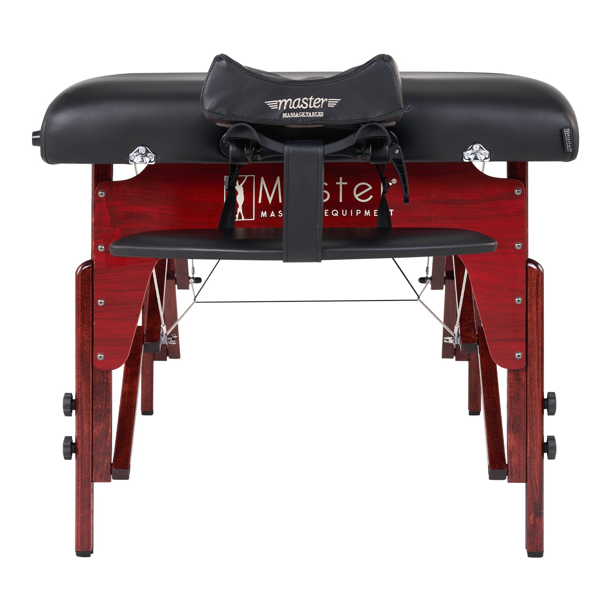 Master Massage 31" MONTCLAIR™ Portable Massage Table Package with Therma-Top® - Adjustable Heating System, Shiatsu Cables, & Reiki Panels! (Black)