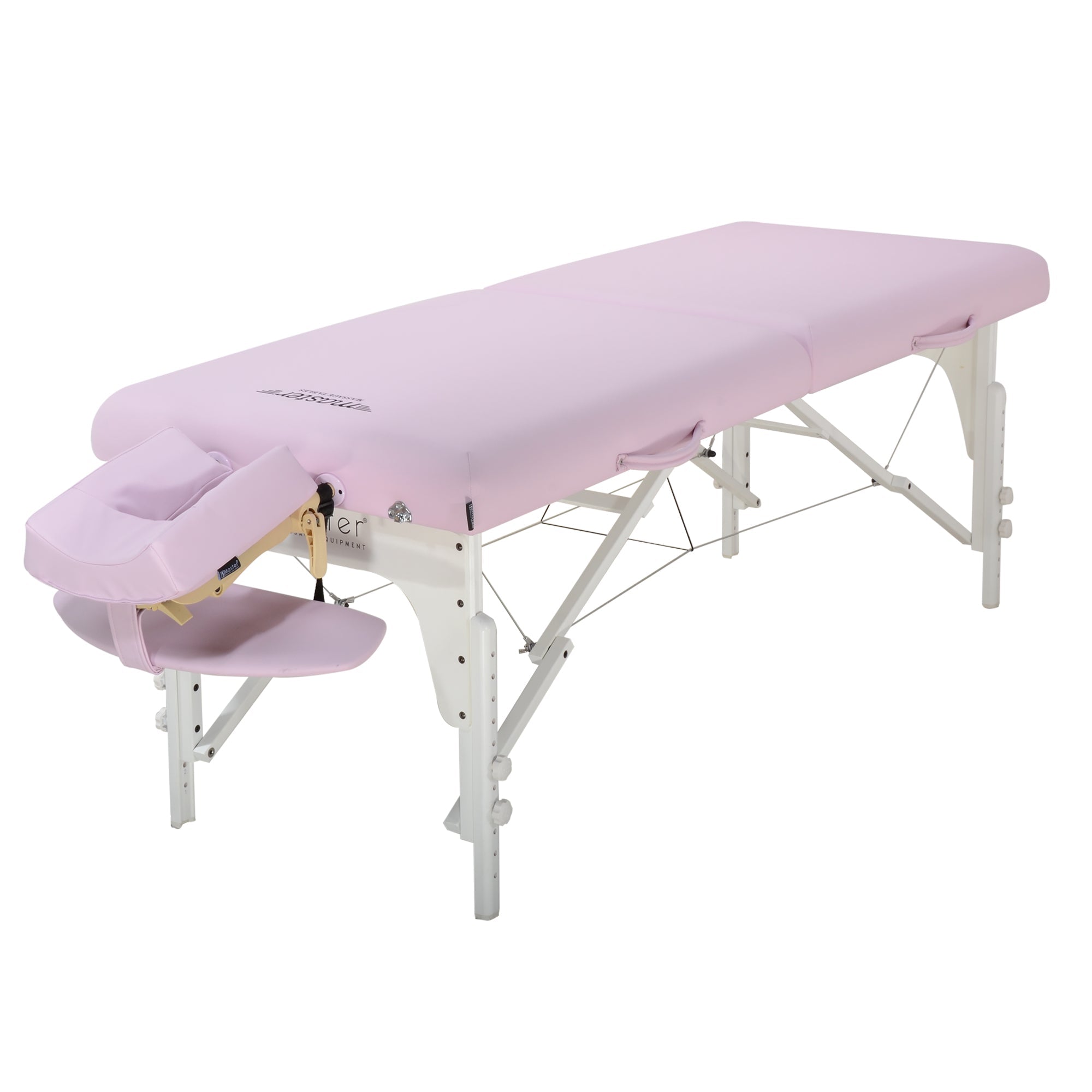 Master Massage 31" Extra Wide Montclair Pro Memory Foam Portable Massage Table Package with Reiki - Crystal Rose