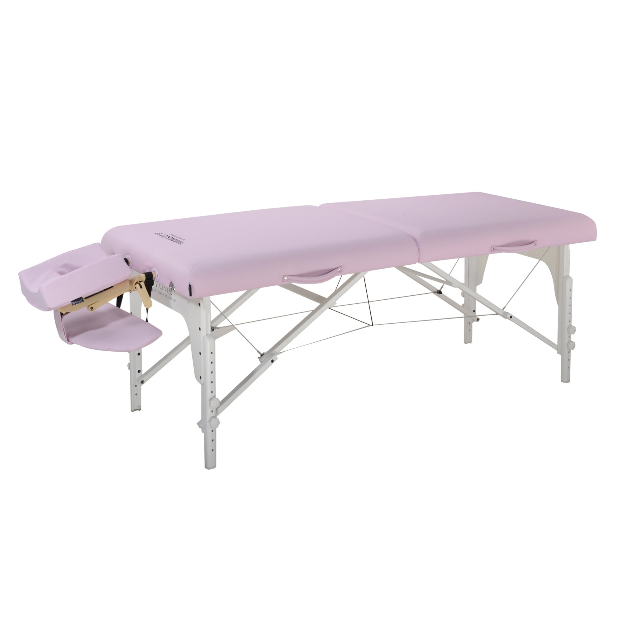 Master Massage 31" Extra Wide Montclair Pro Memory Foam Portable Massage Table Package with Reiki - Crystal Rose