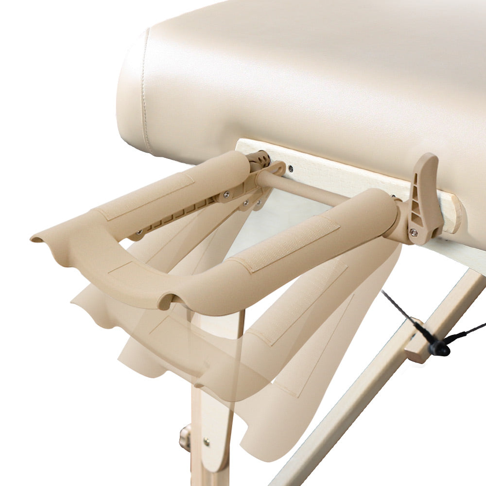 Master Massage 31" Extra Wide Montclair Pro Memory Foam Portable Massage Table Package with Reiki - Crystal Rose