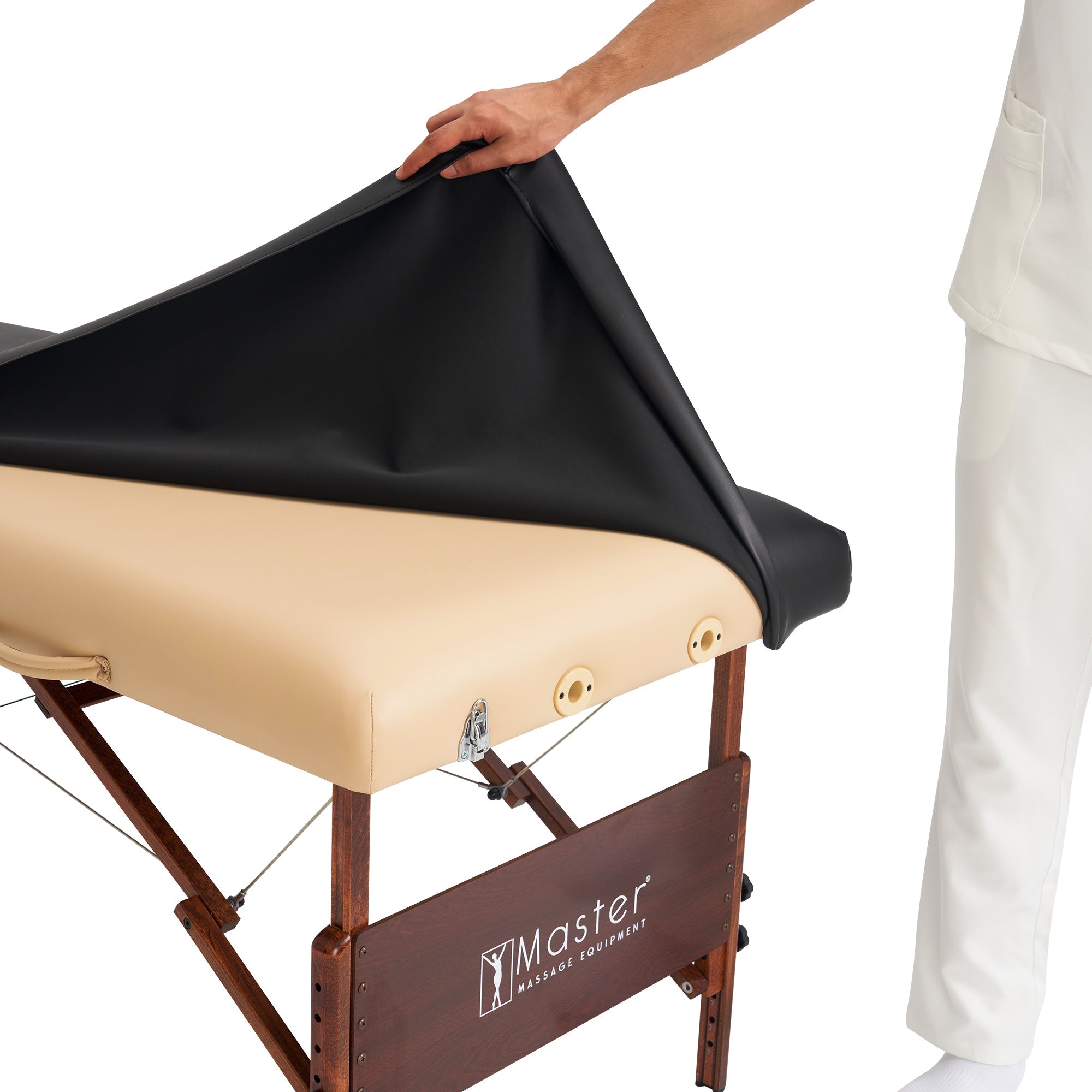 Master Massage Universal Fabric Fitted PU Vinyl Leather Ultra-Durable Protection Cover Sheet for Massage Tables, Royal Blue