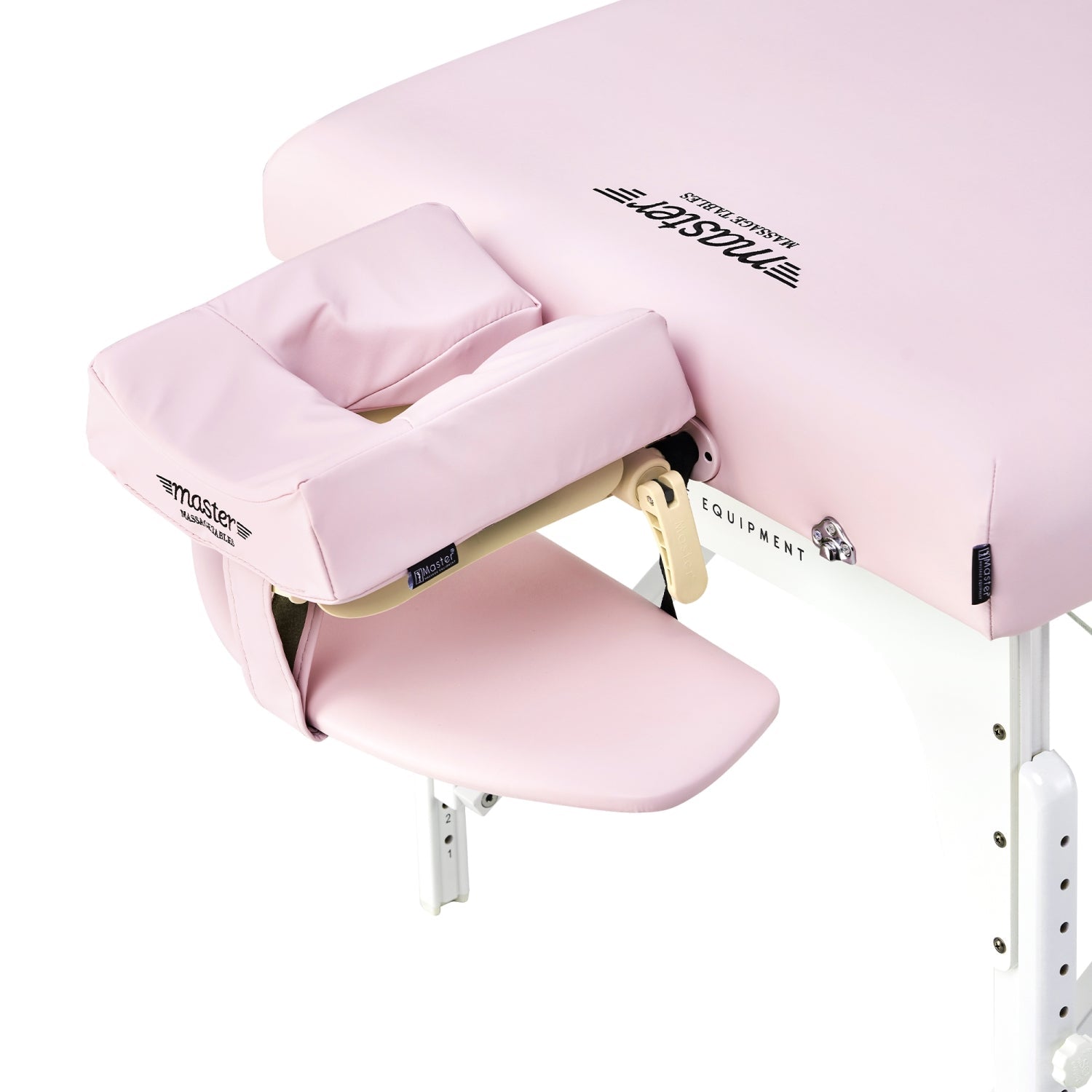 Master Massage 31" Extra Wide Montclair Pro Memory Foam Portable Massage Table Package with Reiki - Crystal Rose
