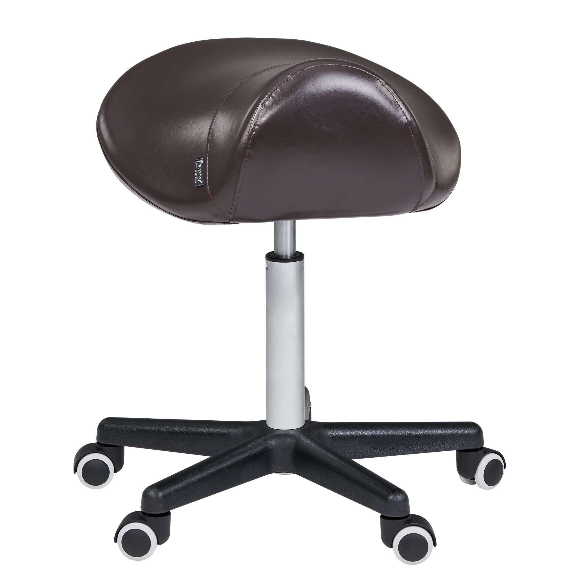 Master Massage Ergonomic Swivel Saddle Stool, Posture Chair with a Durable Pneumatic Hydraulic Lift (Rich Coffee Color)